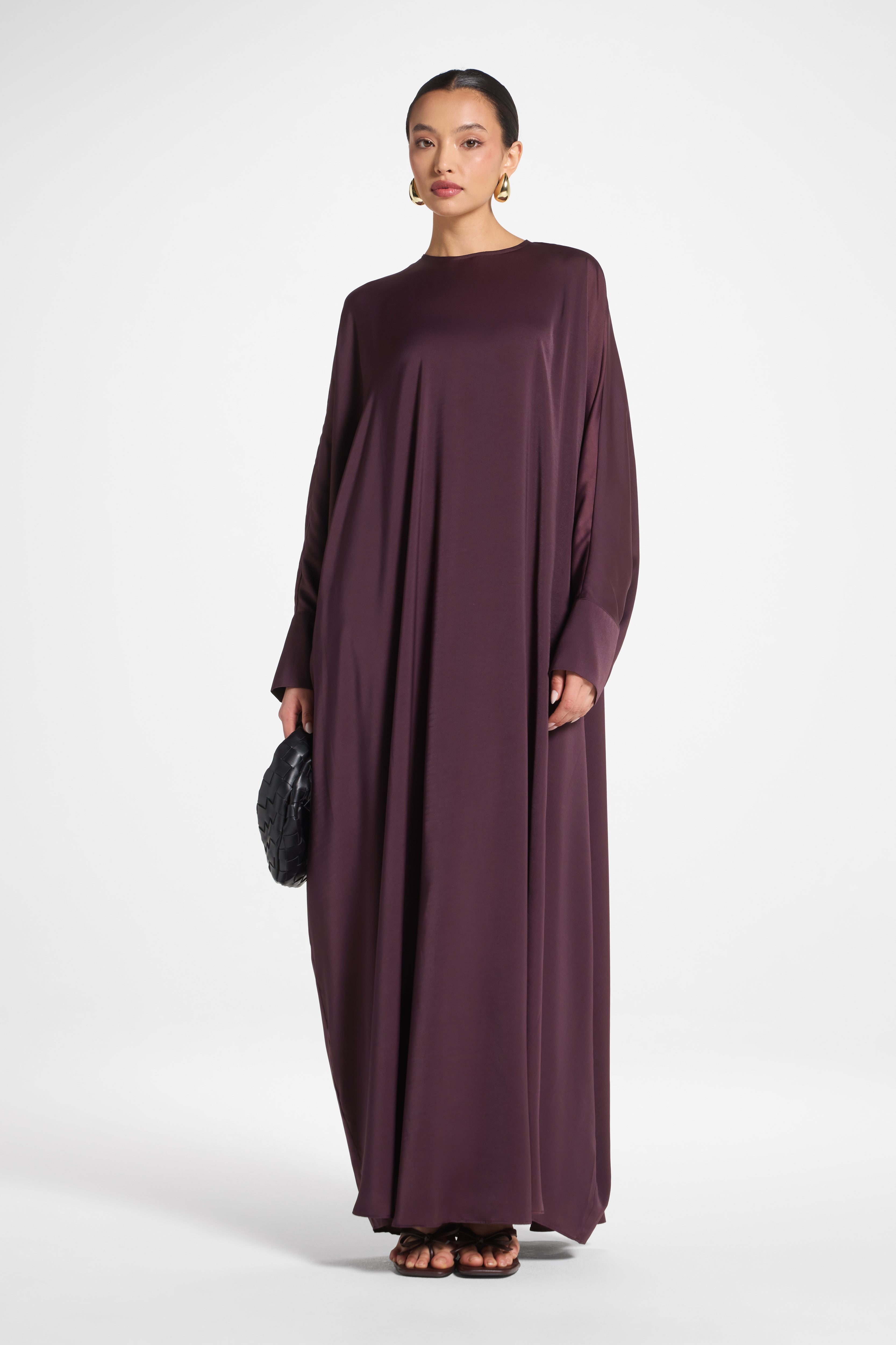 Dina Abaya - Deep Plum Abayas Veiled