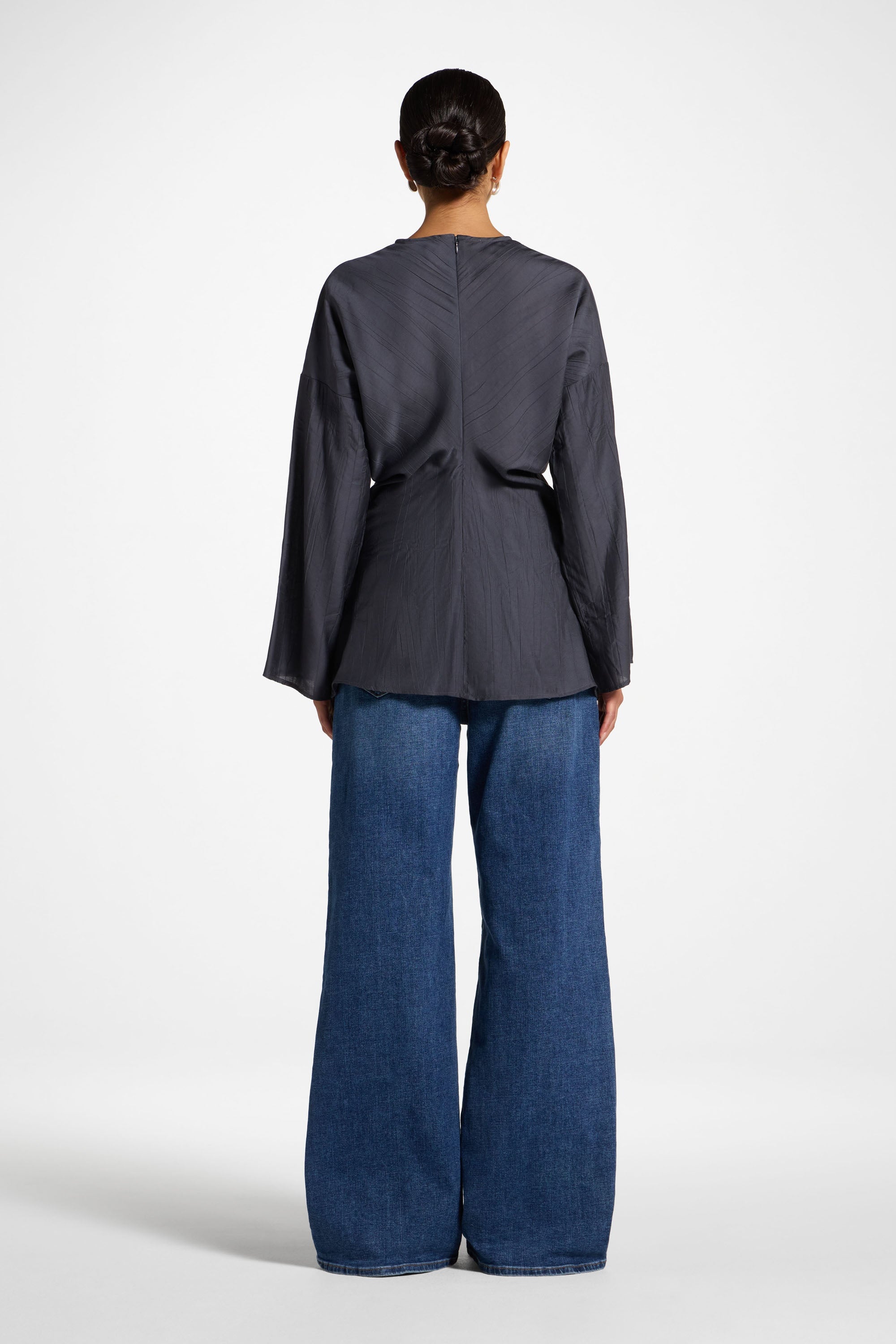 Dolman Sleeve Top - Dark Denim Abayas Veiled