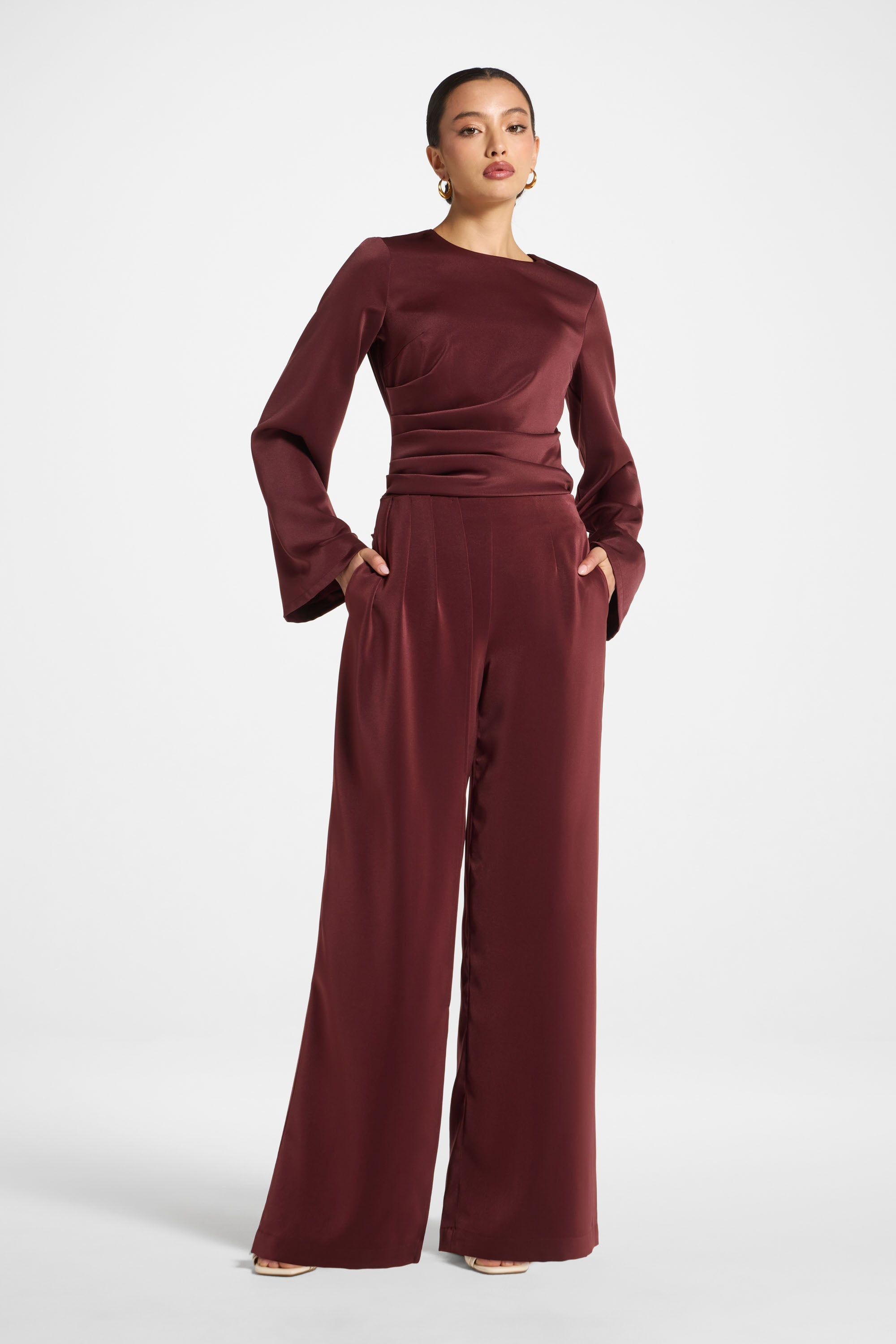 Drape Pants - Fig Abayas Veiled