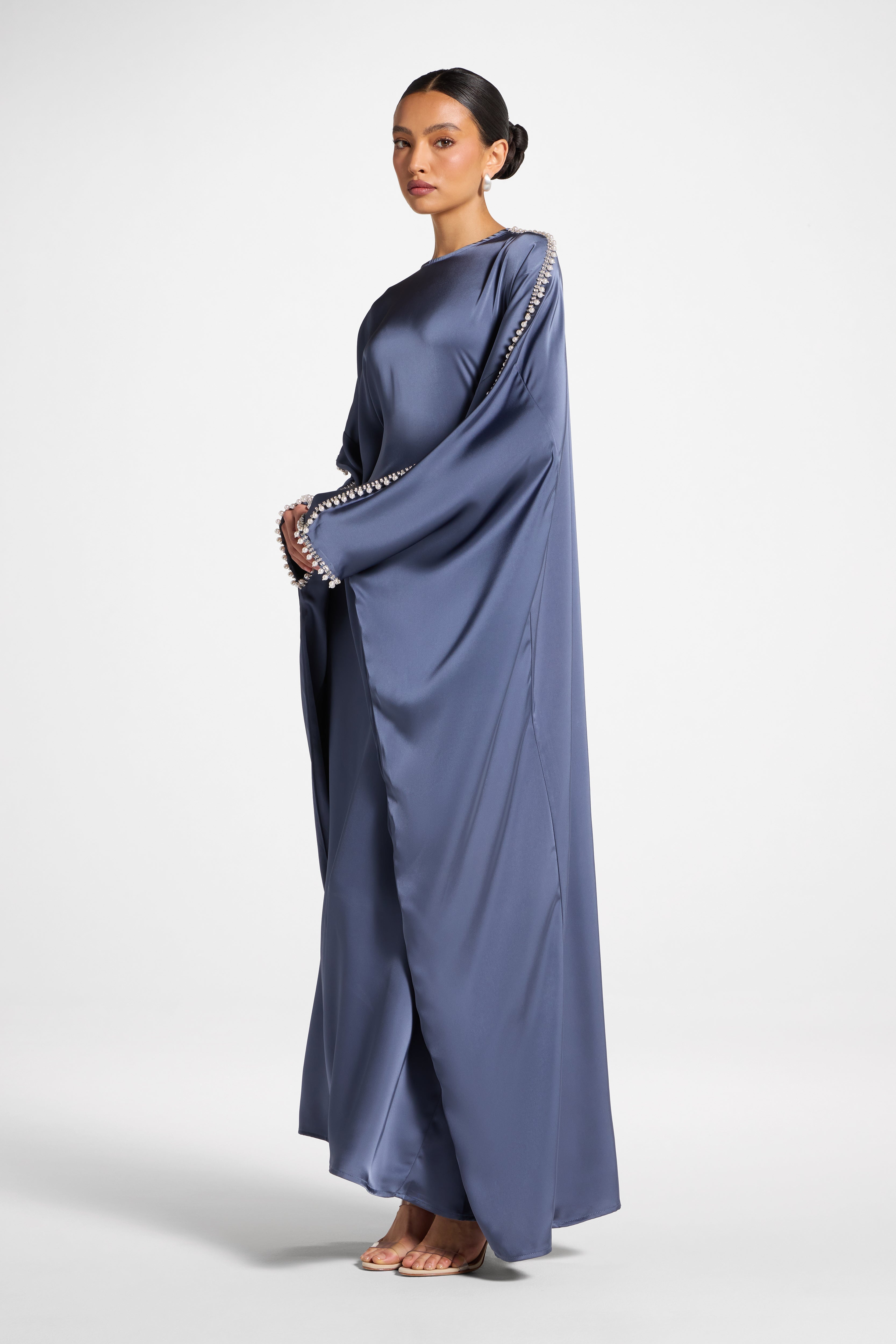 Embellished Butterfly Abaya Dress - Dusk Abayas Veiled