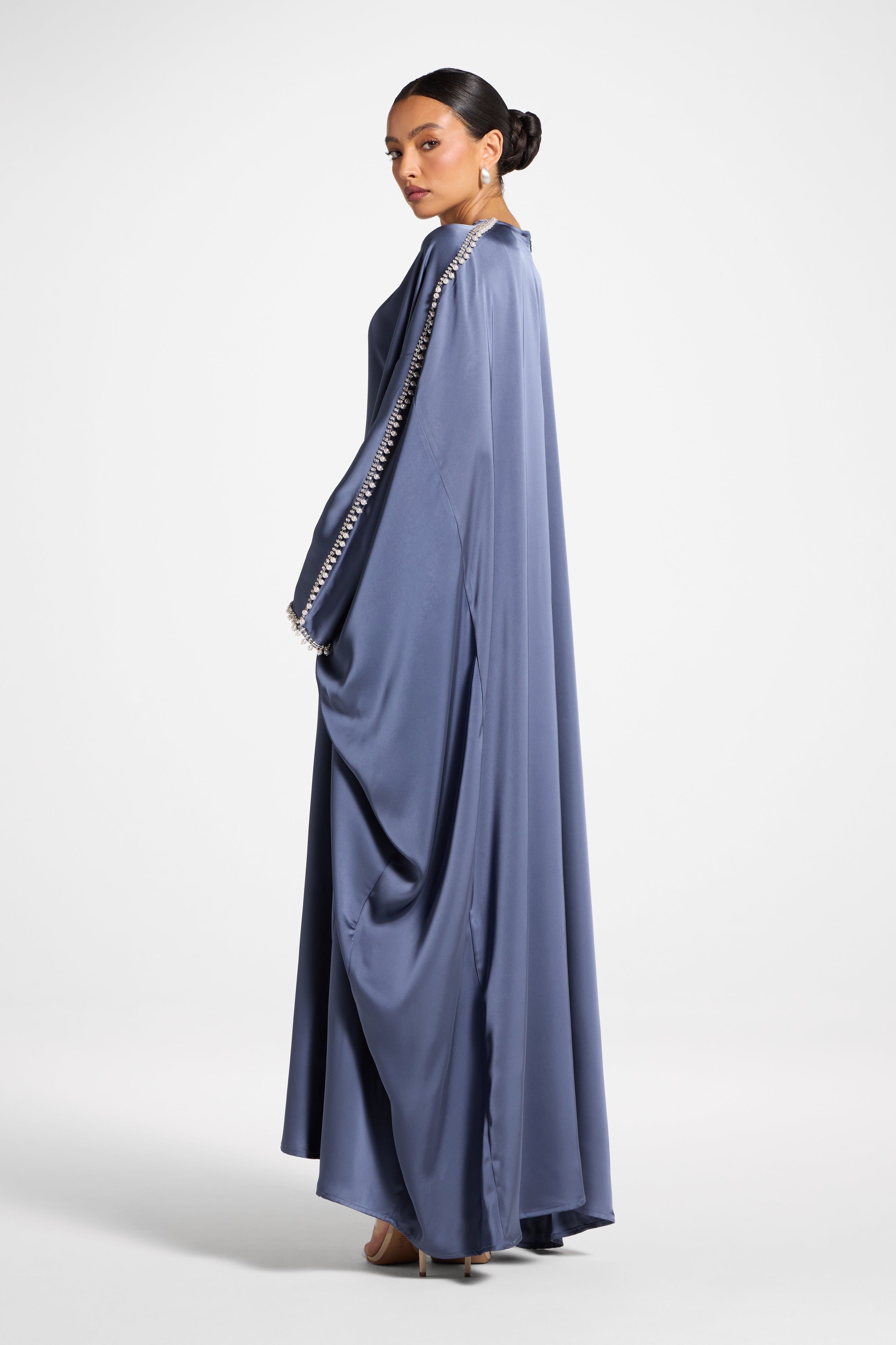Embellished Butterfly Abaya Dress - Dusk Abayas Veiled