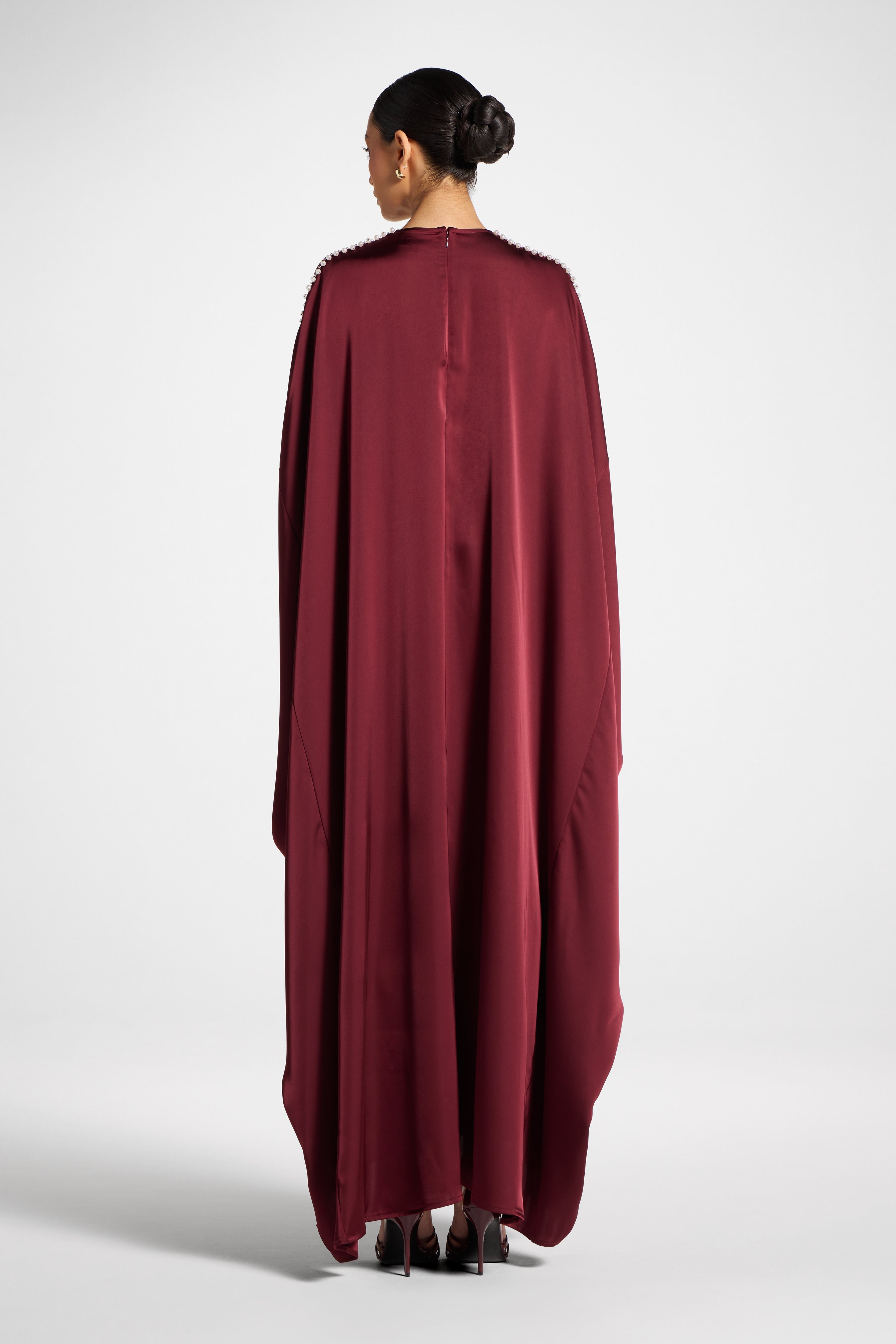 Embellished Butterfly Abaya Dress - Pomegranate Abayas Veiled