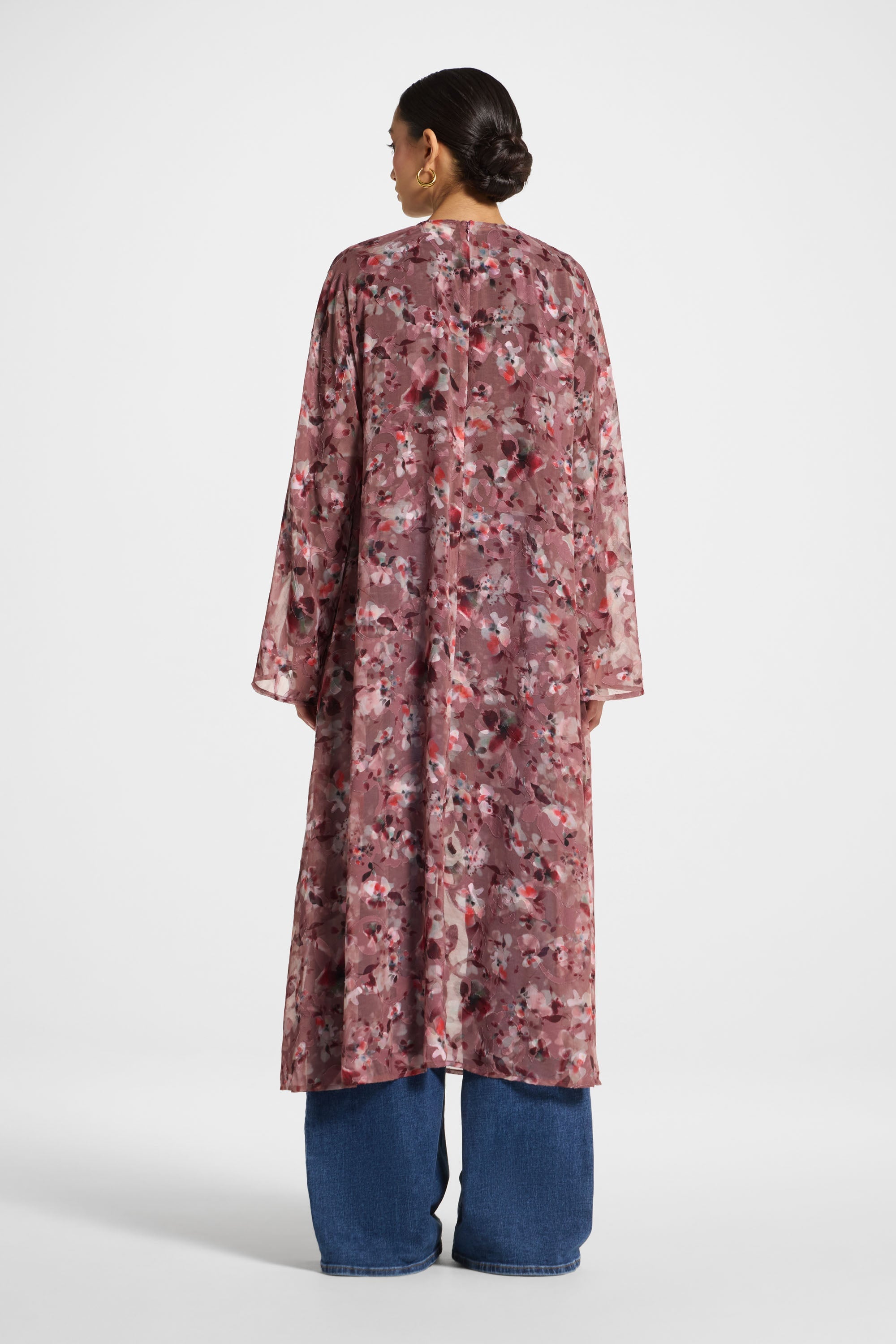 Embroidered Maxi Top - Desert Mauve Abayas Veiled