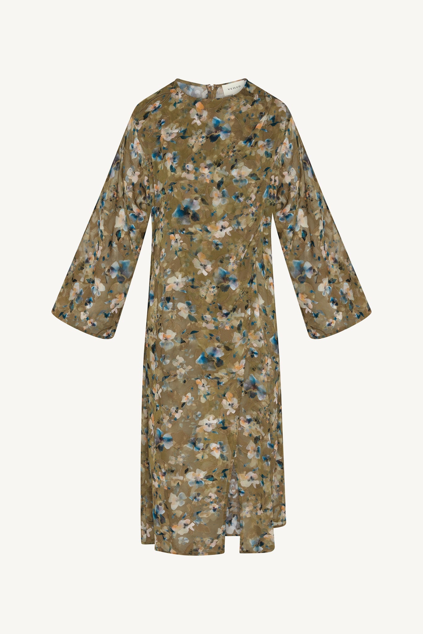 Embroidered Maxi Top - Olive Bloom Abayas Veiled