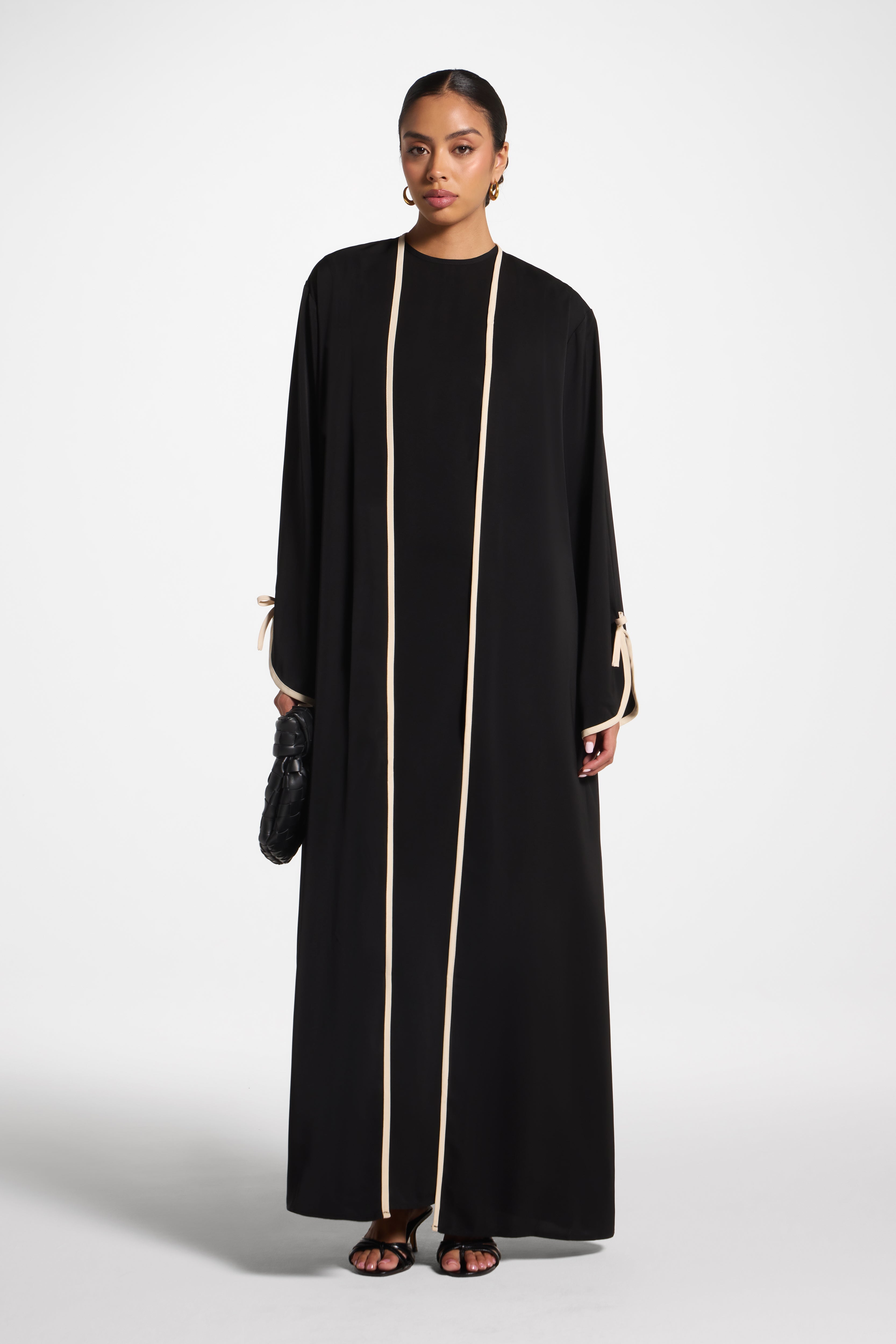 Esra Abaya & Dress Set - Black Abayas Veiled