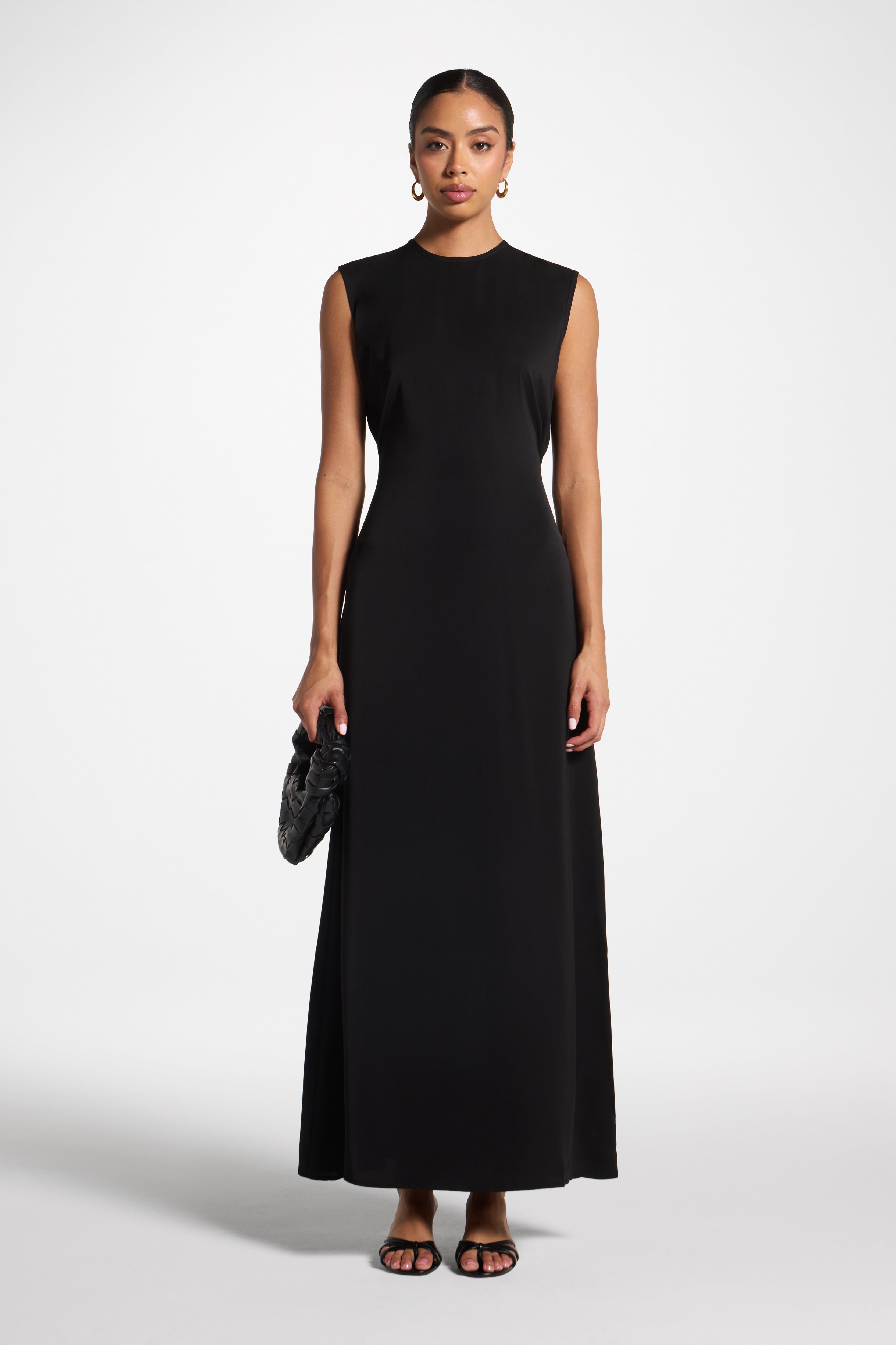Esra Abaya & Dress Set - Black Abayas Veiled