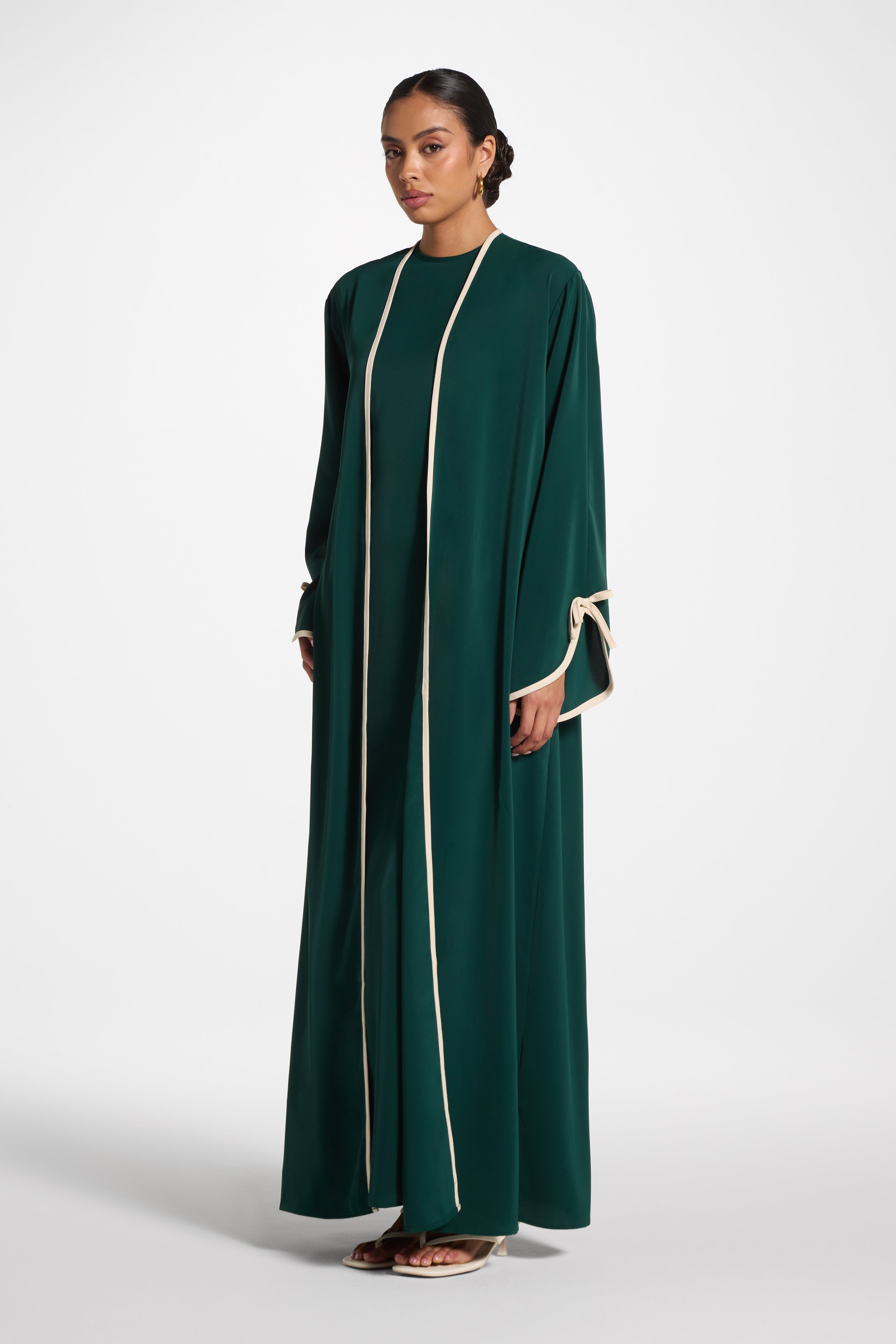 Esra Abaya & Dress Set - Forest Abayas Veiled