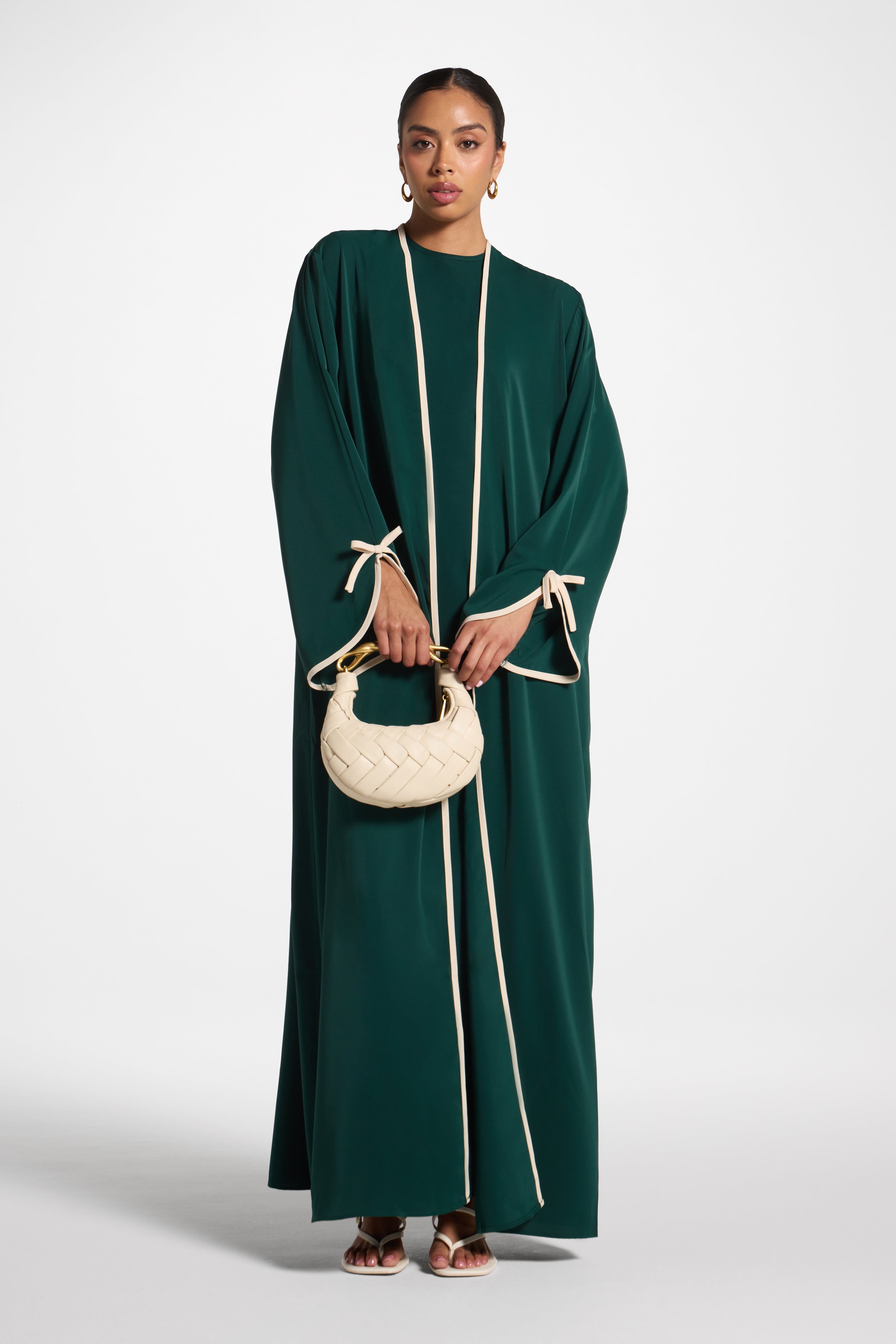 Esra Abaya & Dress Set - Forest Abayas Veiled