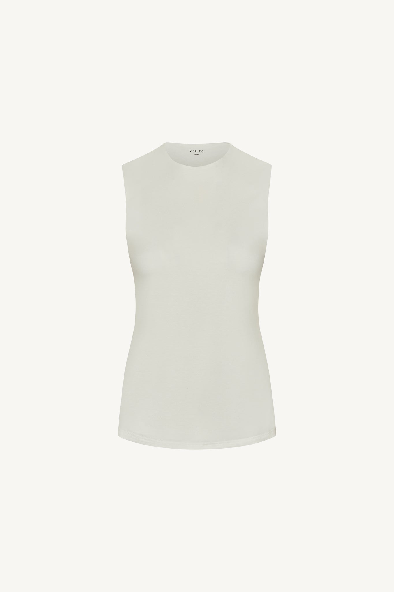 Essential Bamboo Tank Top - Off White Abayas Veiled