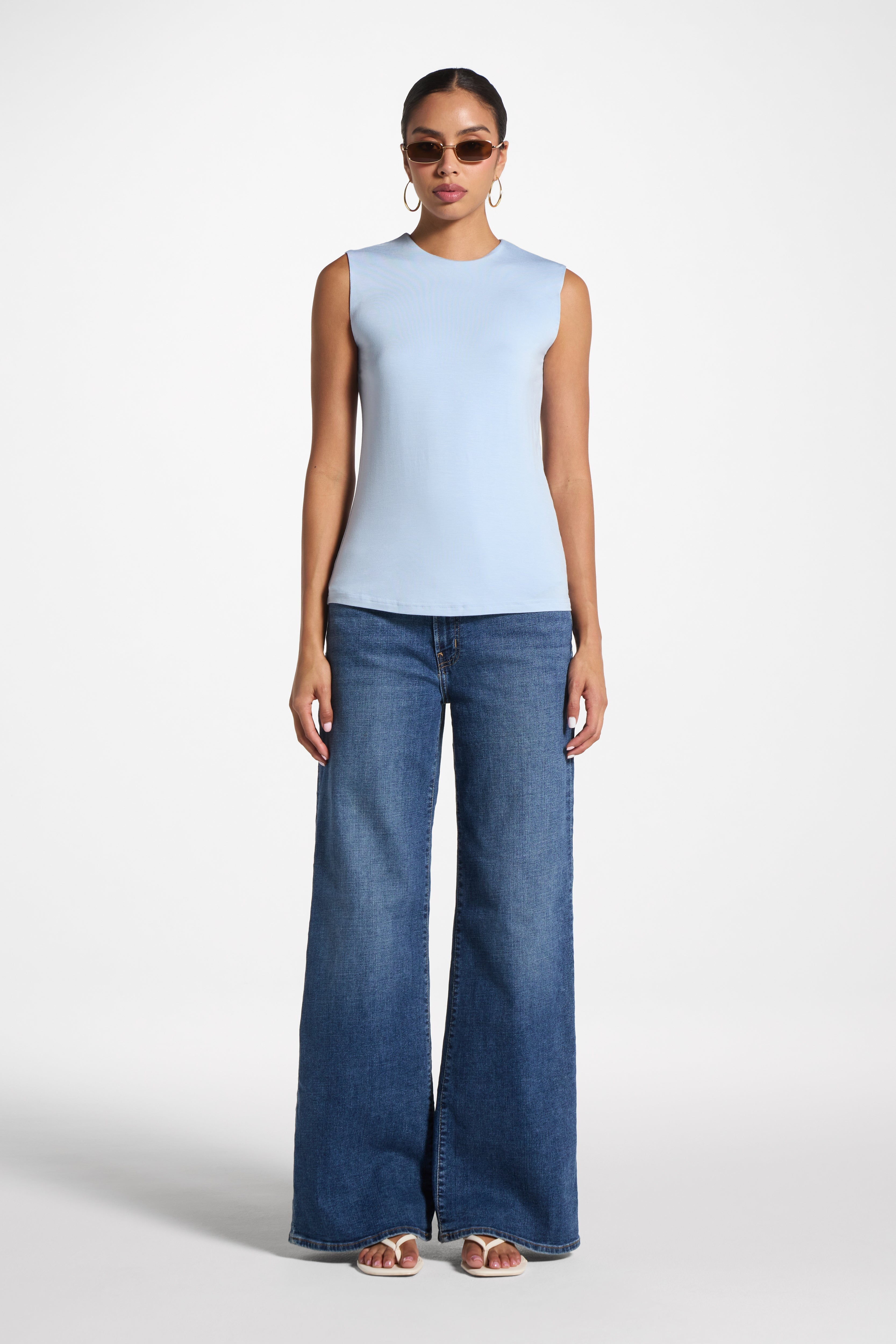 Essential Bamboo Tank Top - Sky Abayas Veiled