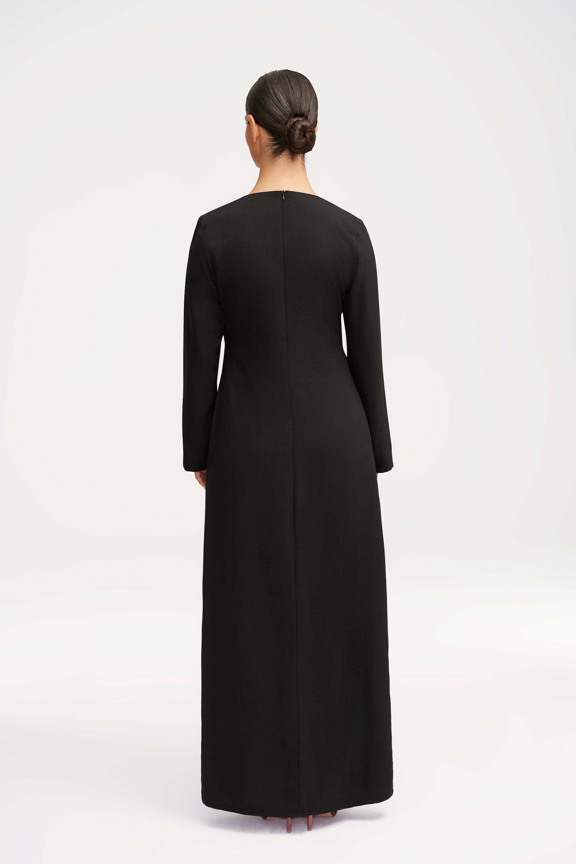 Essential Basic Maxi Dress - Black Clothing epschoolboard 