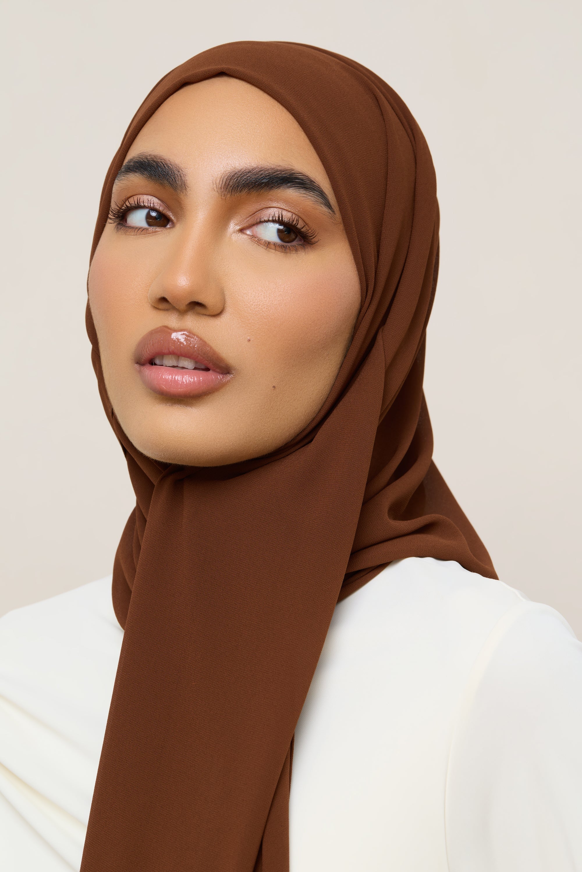 Essential Chiffon Hijab - Caramel Hijabs Veiled