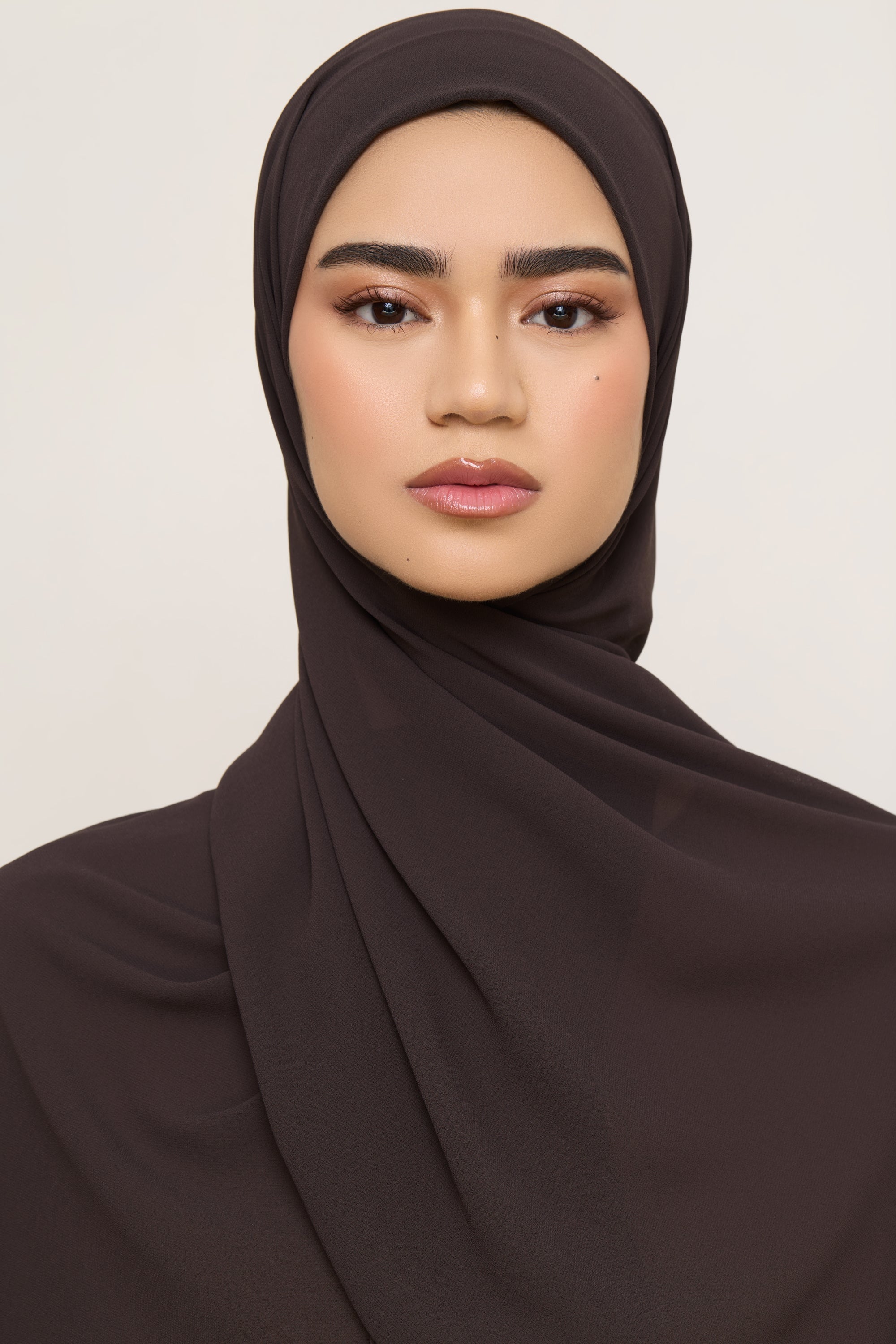 Essential Chiffon Hijab - Chocolate Torte Hijabs Veiled