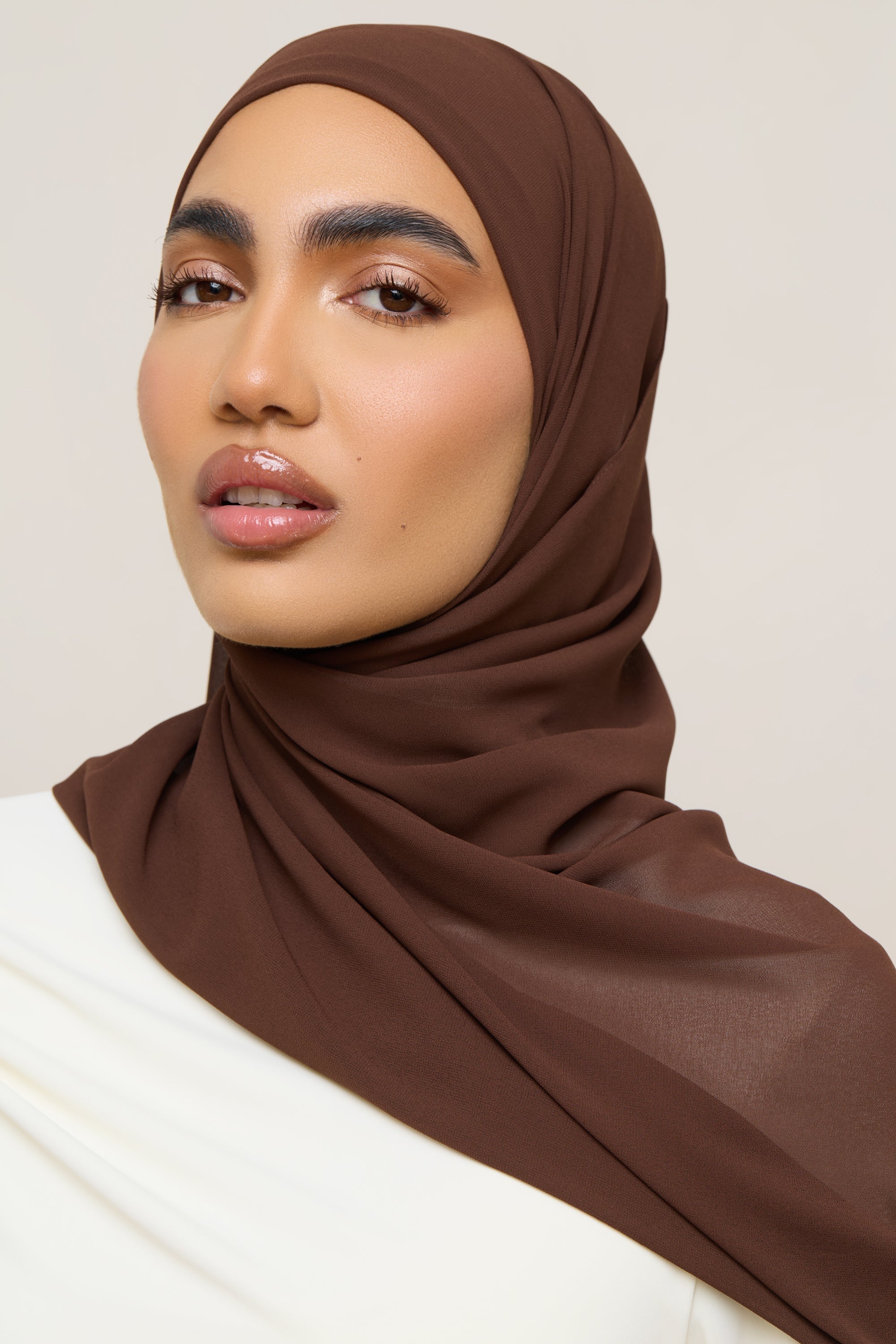 Essential Chiffon Hijab - Ganache Hijabs Veiled