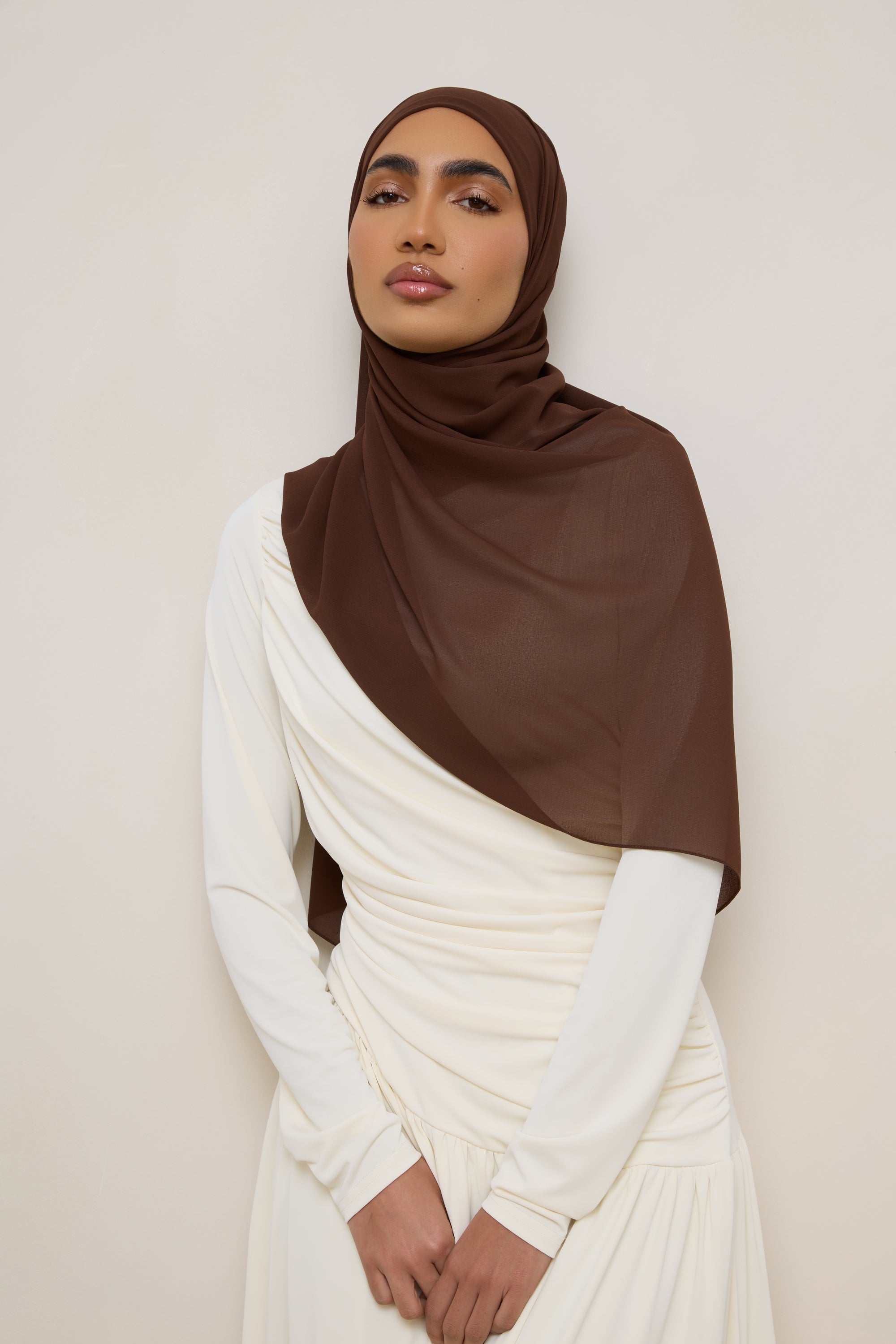 Essential Chiffon Hijab - Ganache Hijabs Veiled