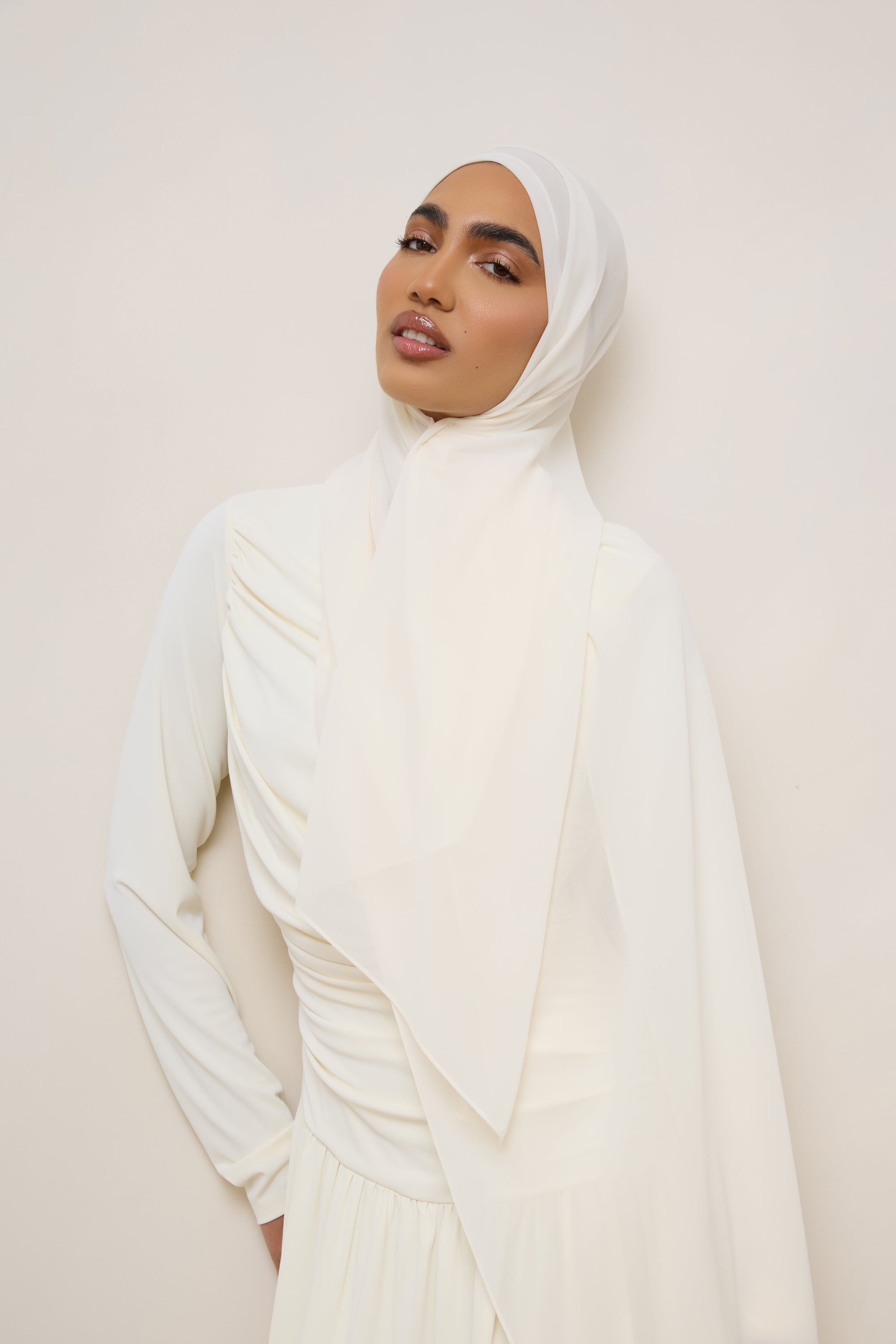 Essential Chiffon Hijab - Ivory Hijabs Veiled