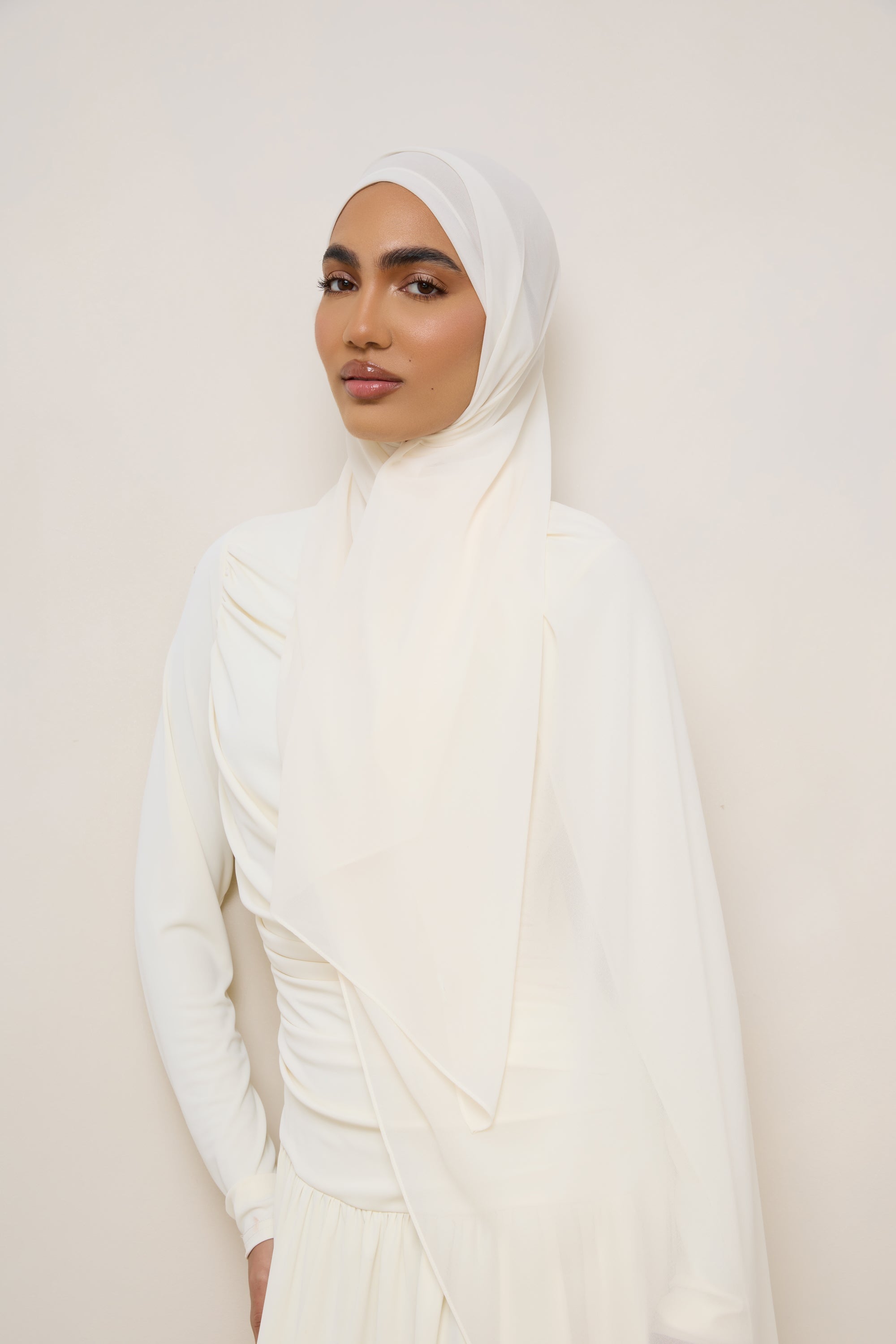 Essential Chiffon Hijab - Ivory Hijabs Veiled