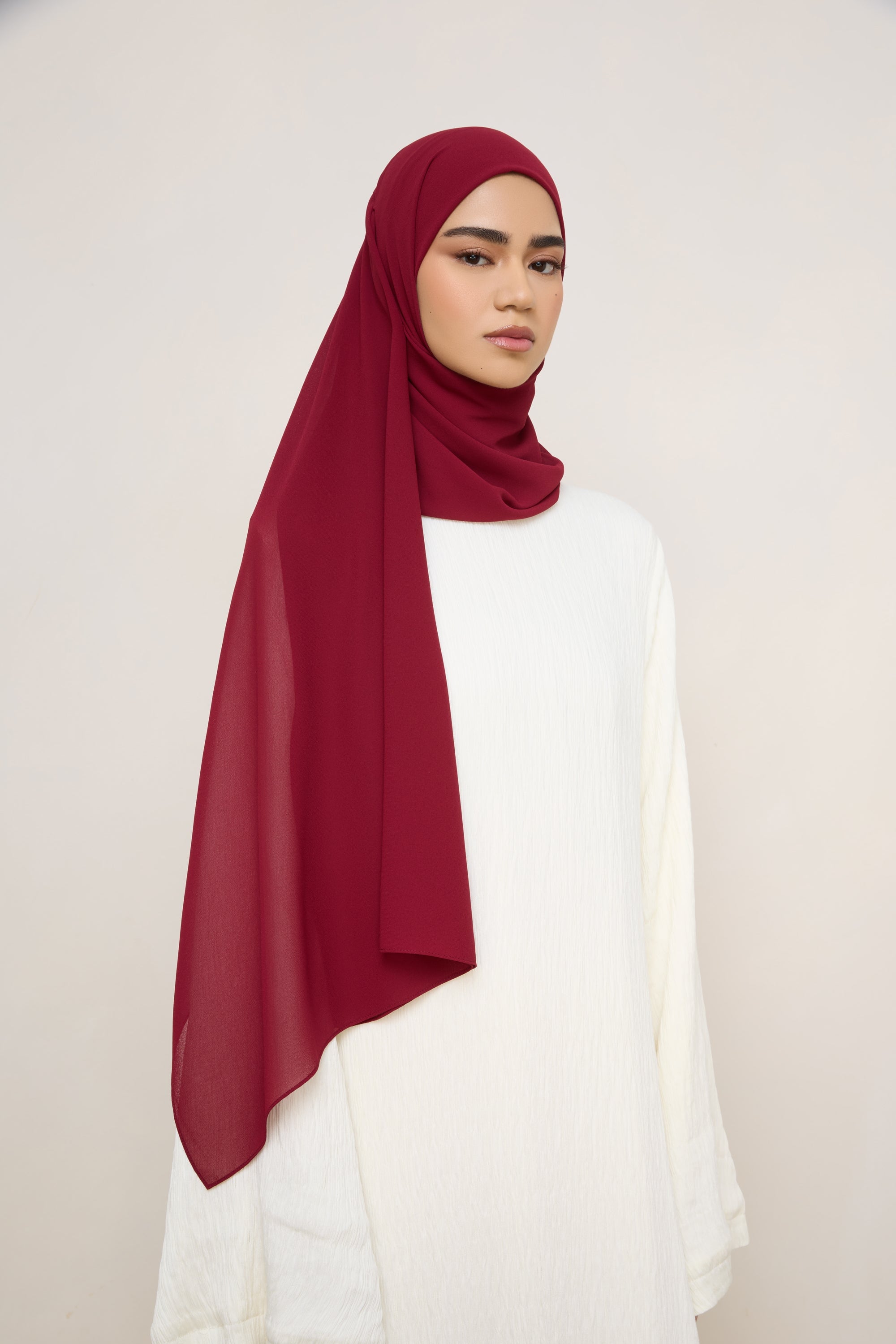 Essential Chiffon Hijab - Pomegranate Hijabs Veiled