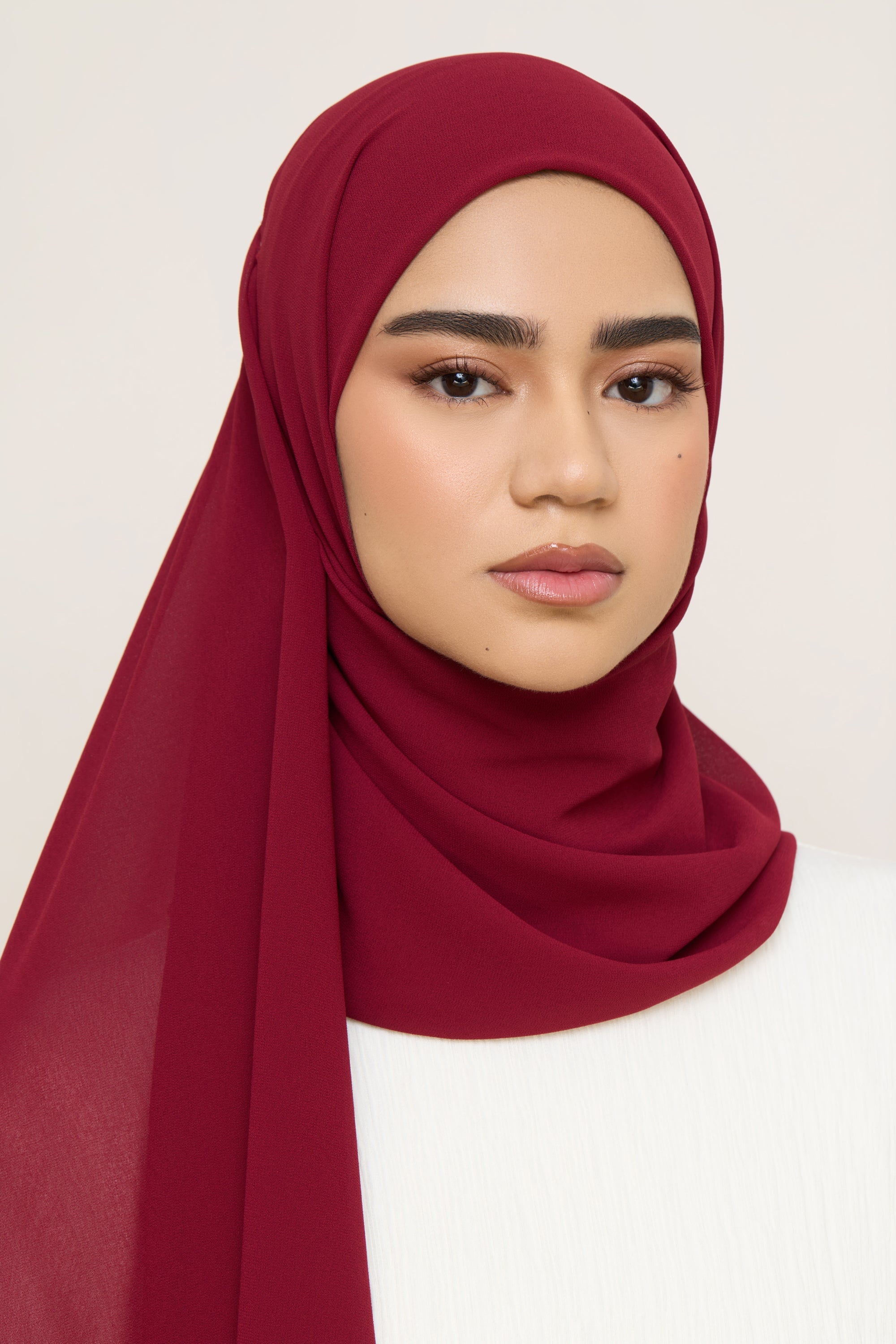Essential Chiffon Hijab - Pomegranate Hijabs Veiled