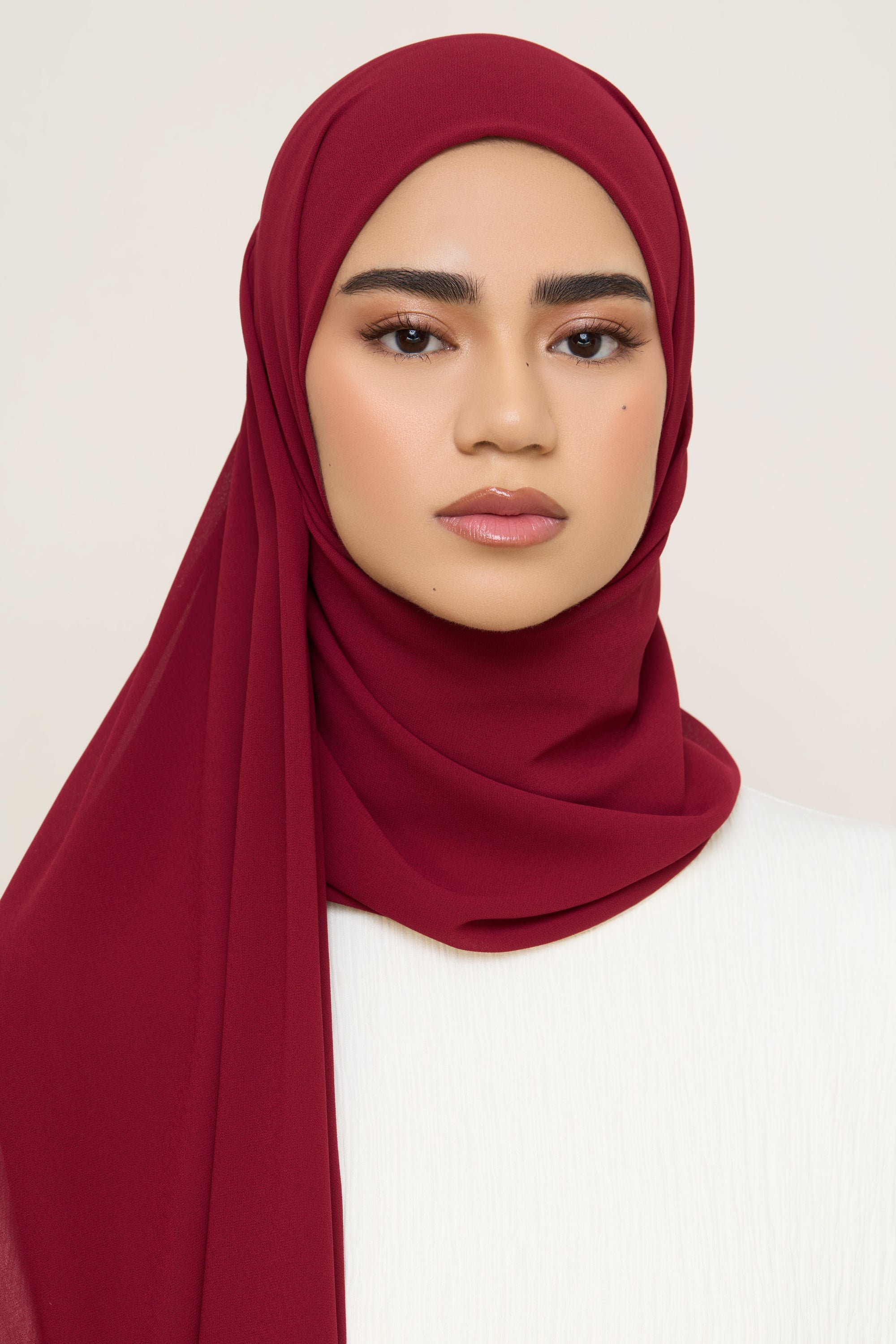 Essential Chiffon Hijab - Pomegranate Hijabs Veiled