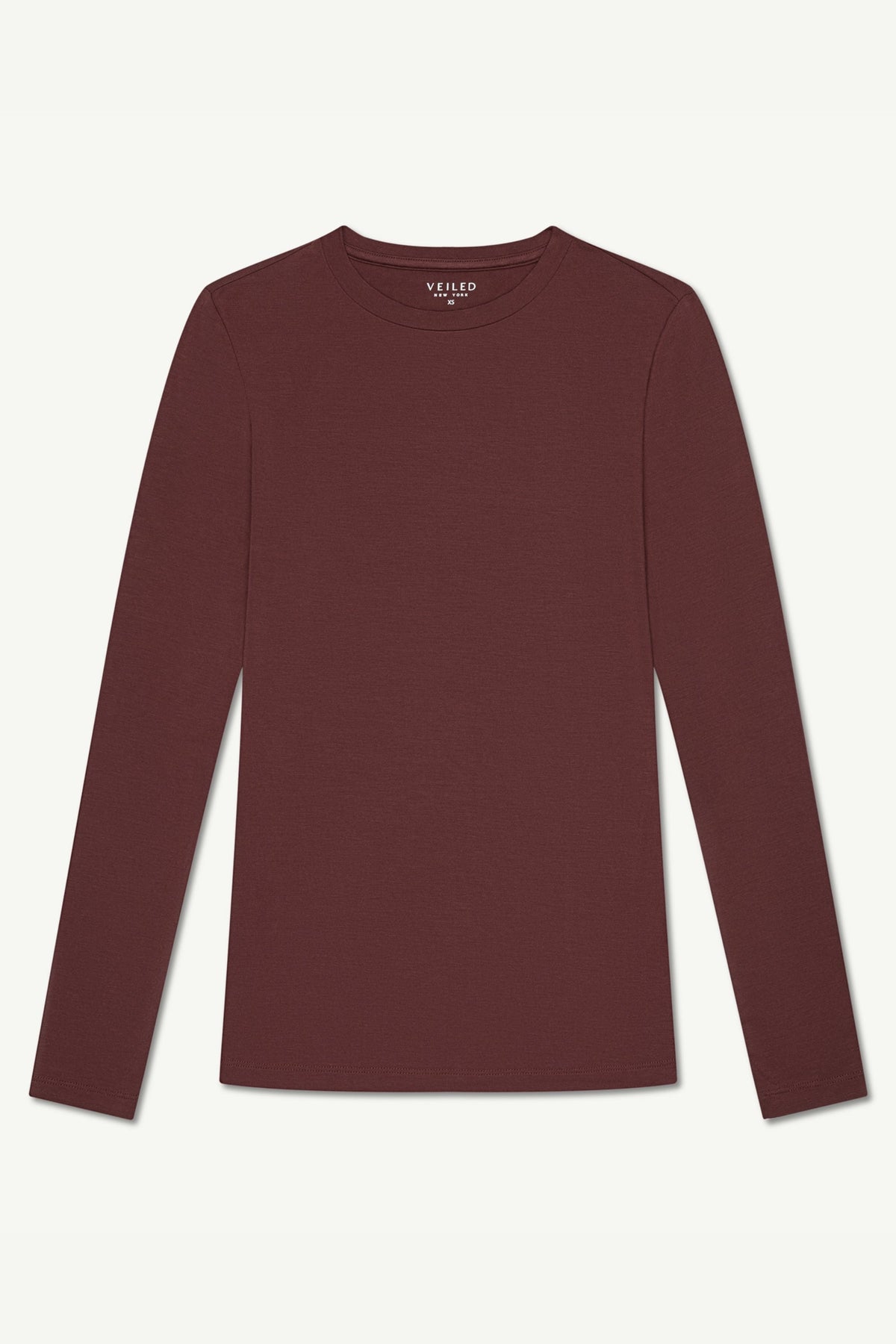 Essential Crew Neck Bamboo Jersey Top - Brown Clothing epschoolboard 