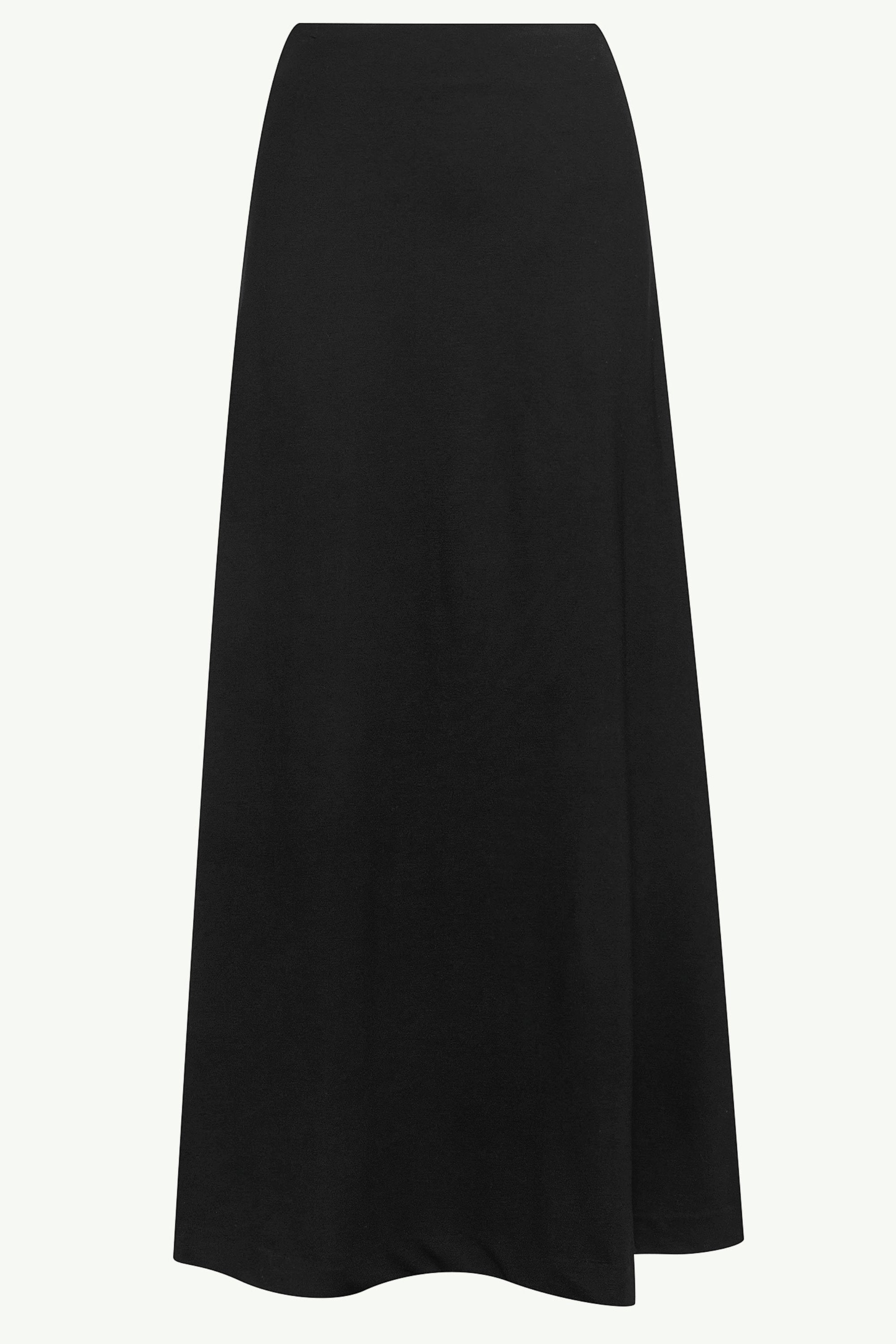 Essential Jersey A-Line Maxi Skirt - Black Clothing saigonodysseyhotel 