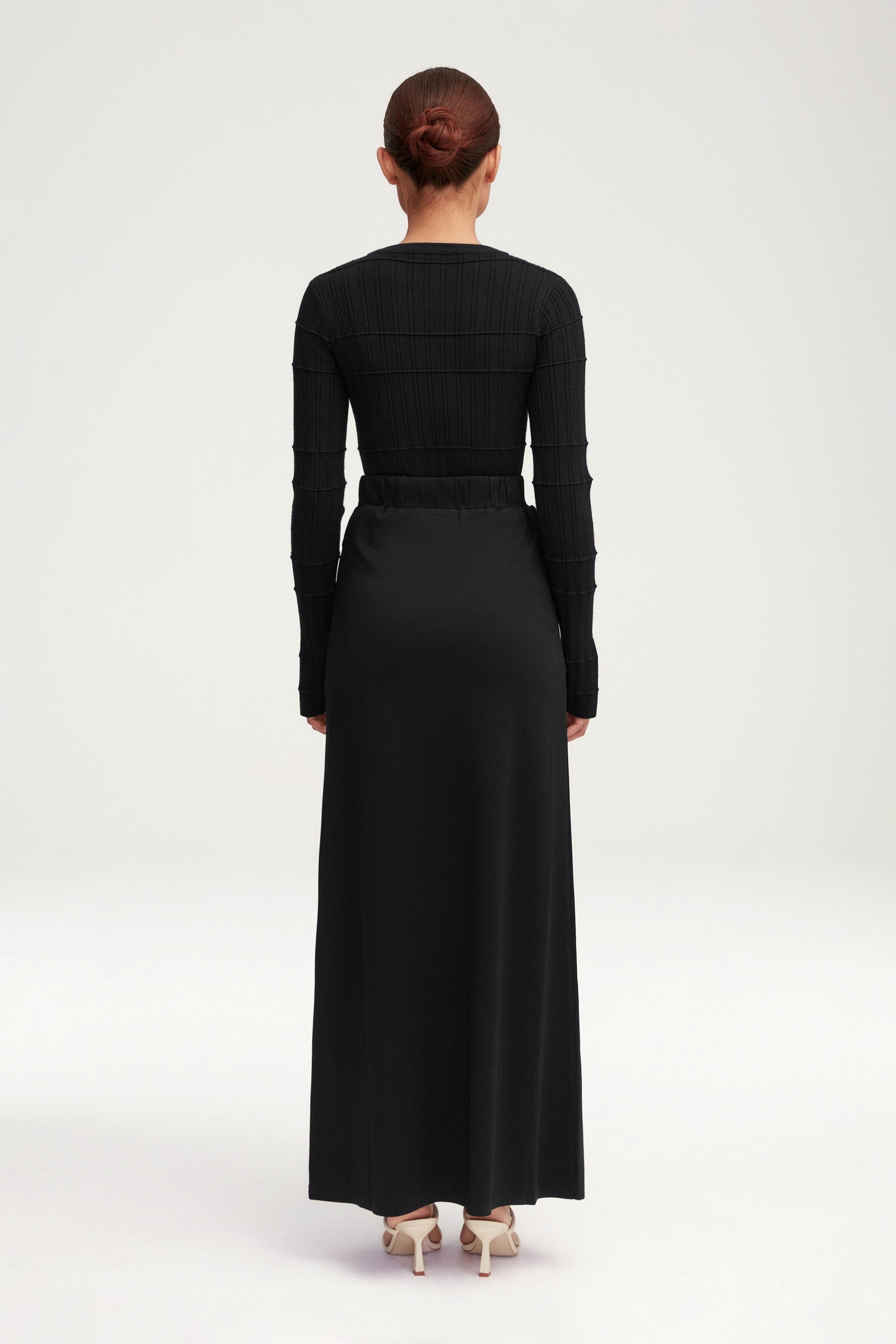 Essential Jersey Maxi Skirt - Black Clothing saigonodysseyhotel 