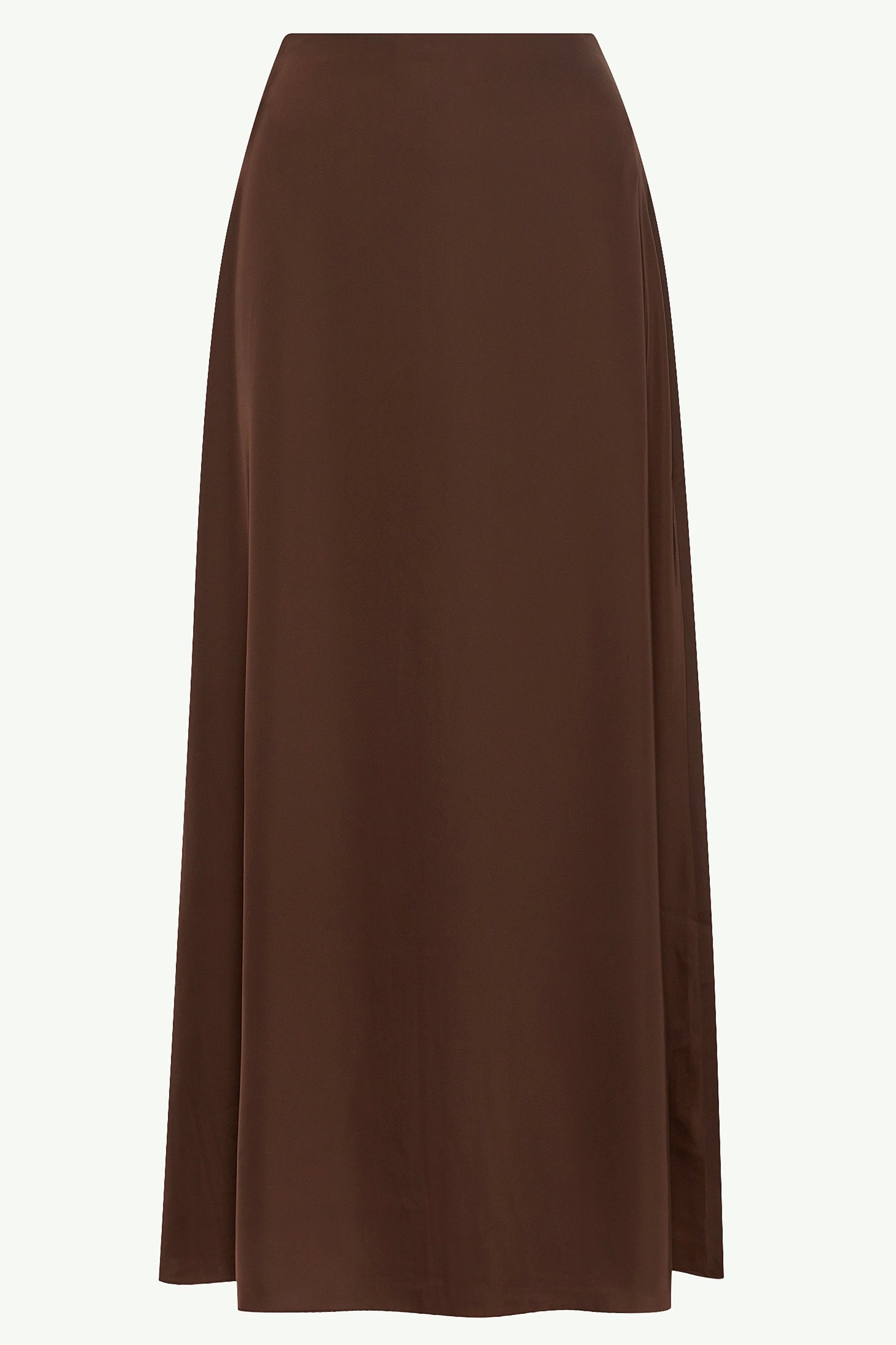 Essential Satin Maxi Skirt - Brown Clothing saigonodysseyhotel 