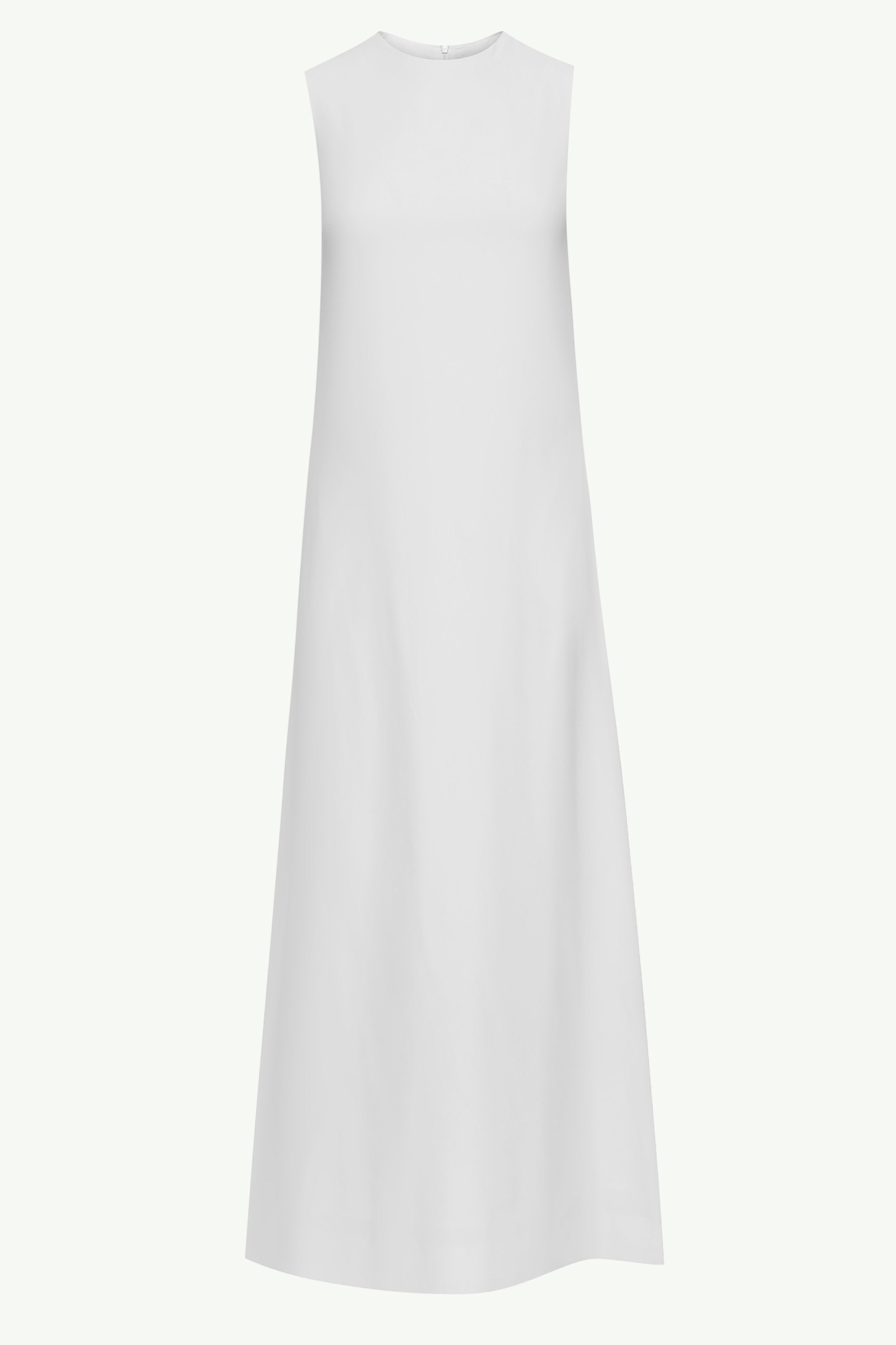Essential Sleeveless Maxi Slip Dress - White Clothing saigonodysseyhotel 
