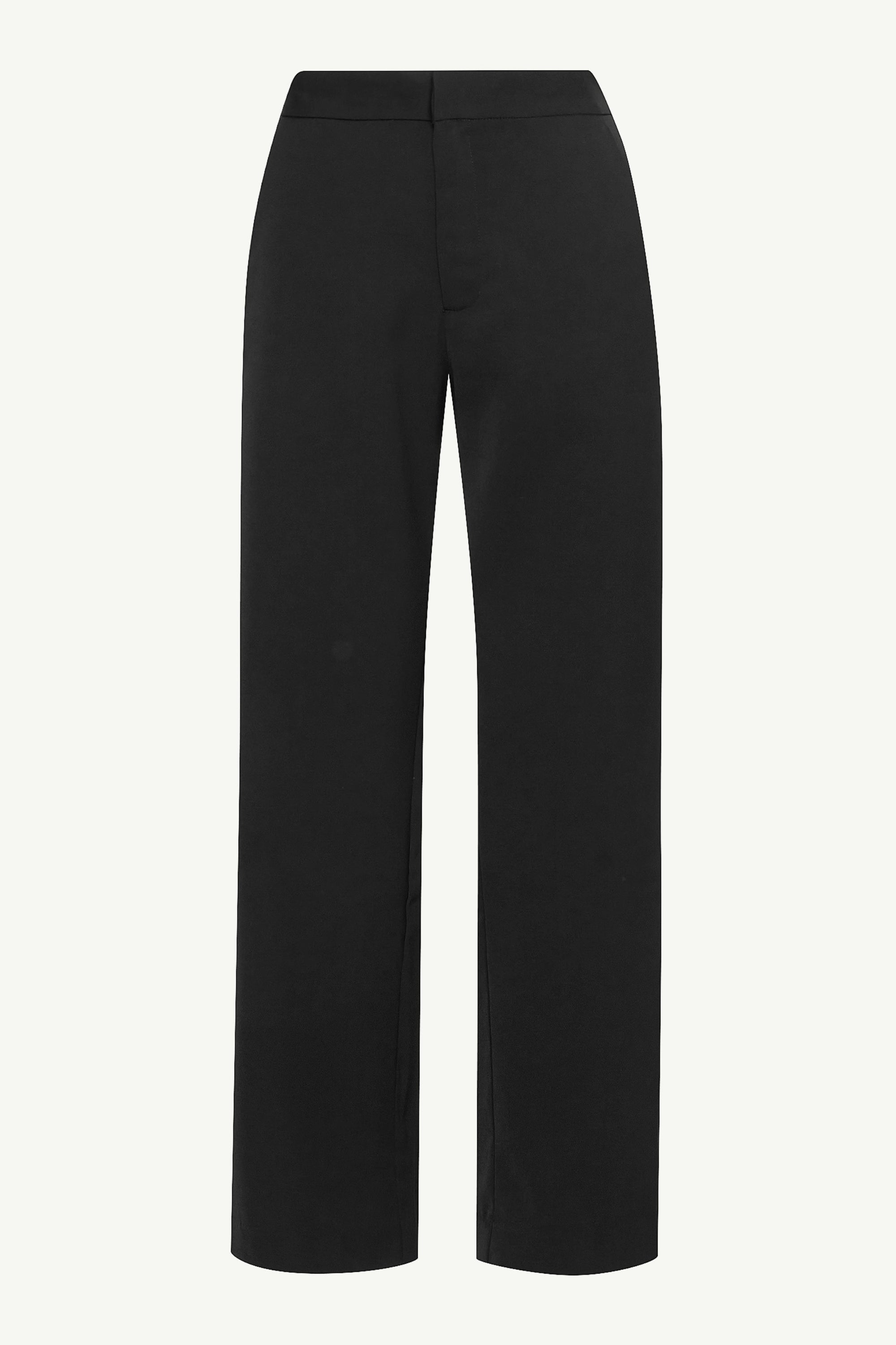 Essential Wide Leg Pants - Black Clothing epschoolboard 