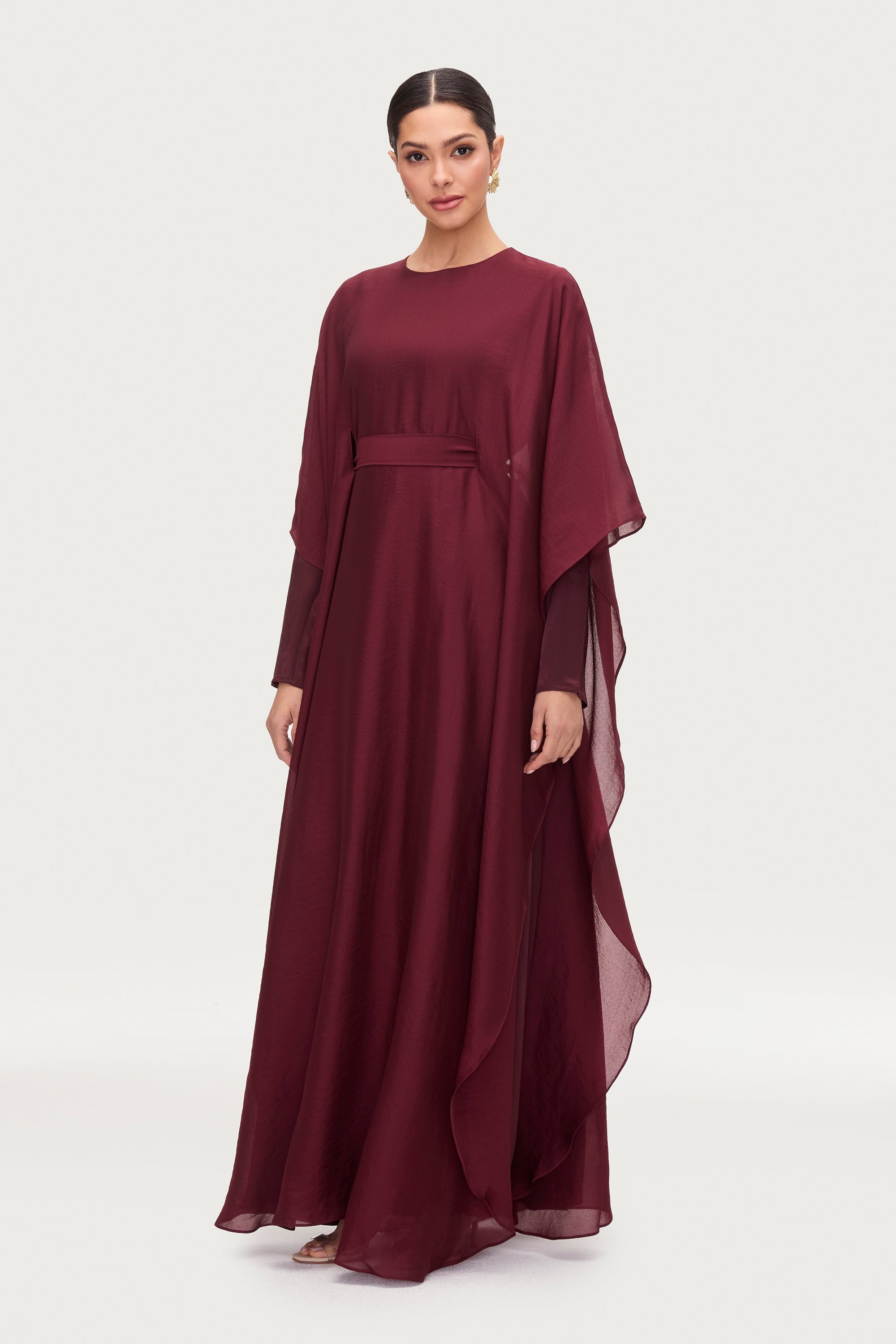 Ethereal Silk Tie Waist Maxi Dress - Karaz Dresses Veiled