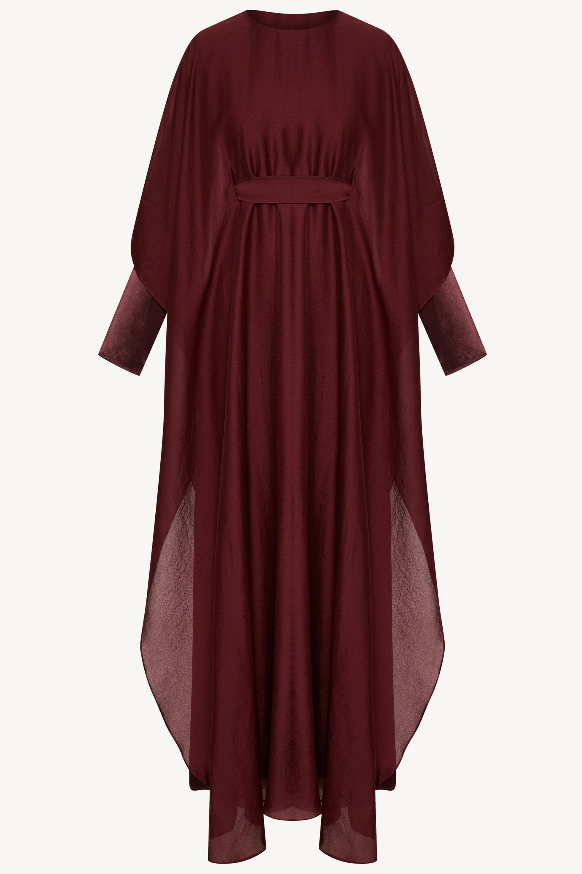 Ethereal Silk Tie Waist Maxi Dress - Karaz Dresses Veiled