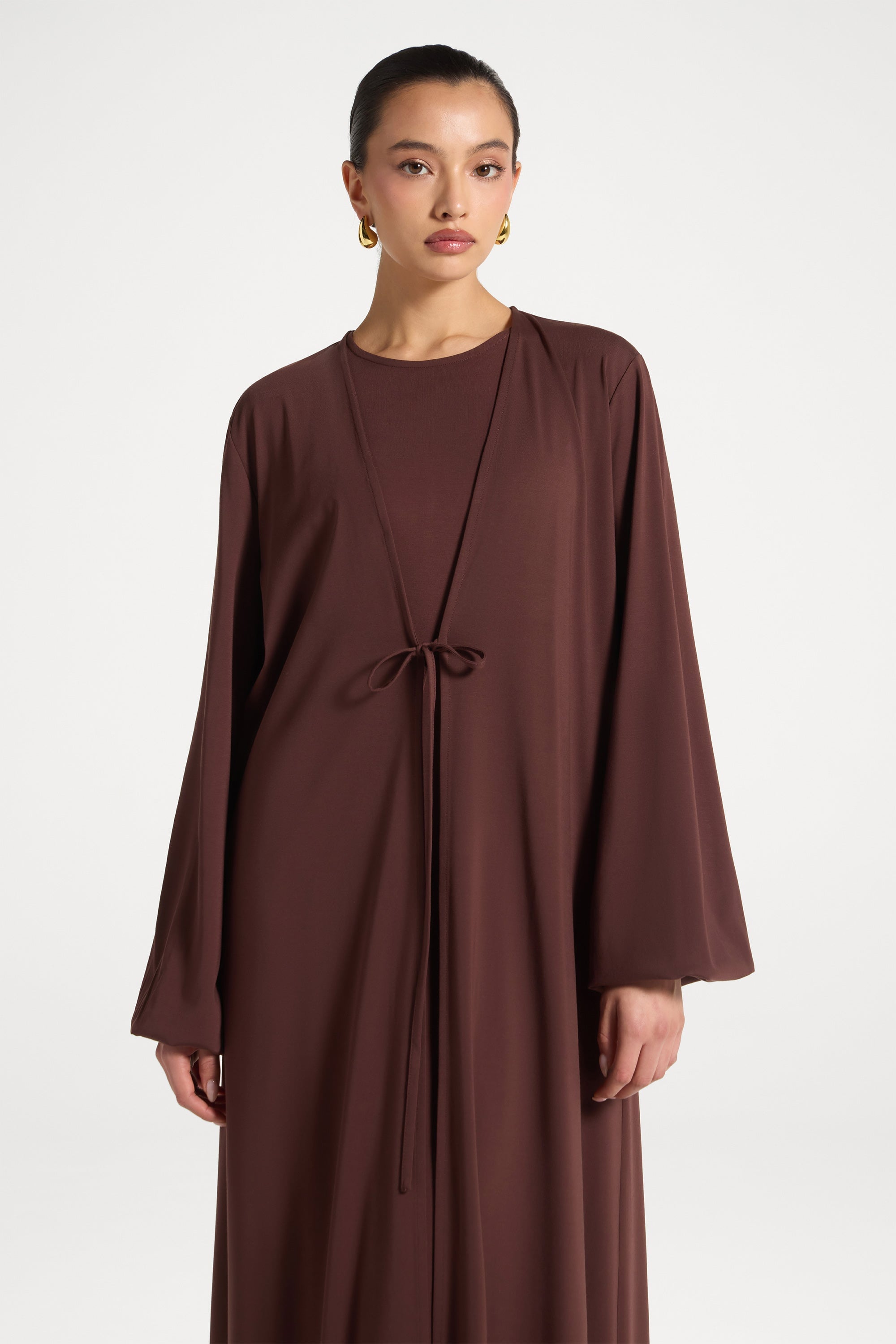 Everyday Abaya & Dress Set - Chocolate Abayas Veiled