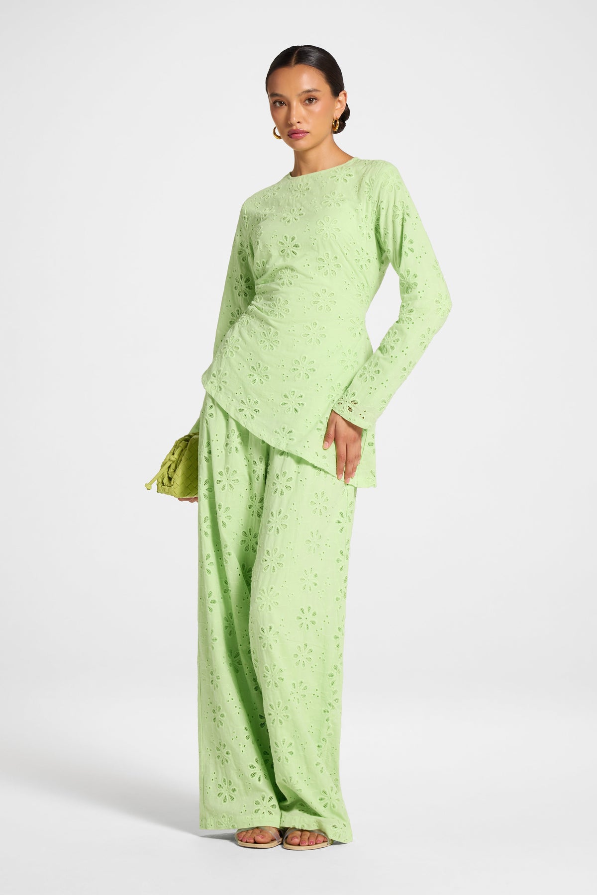 Eyelet Asymmetric Top - Butterfly Top Veiled