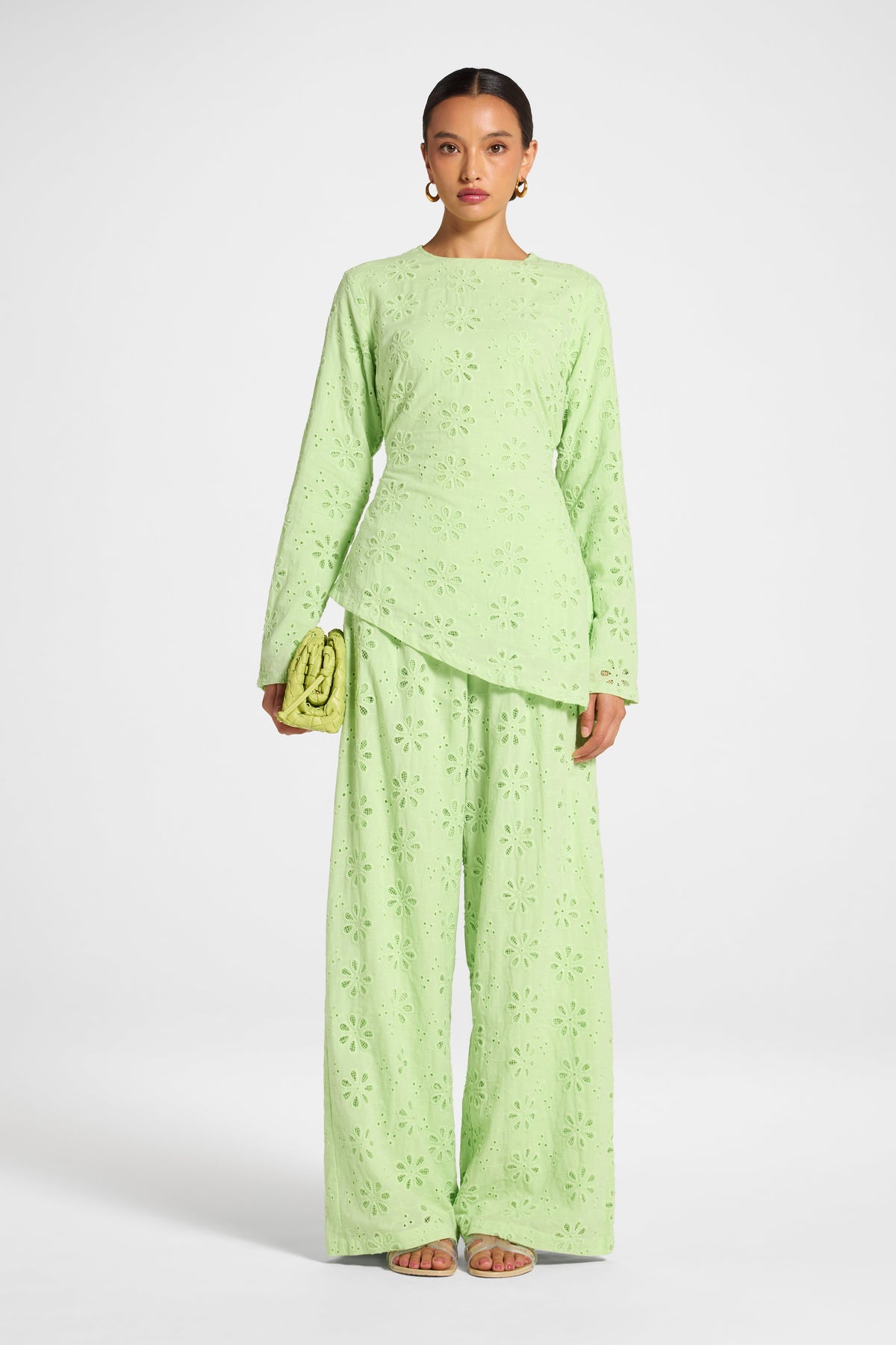 Eyelet Asymmetric Top - Butterfly Top Veiled
