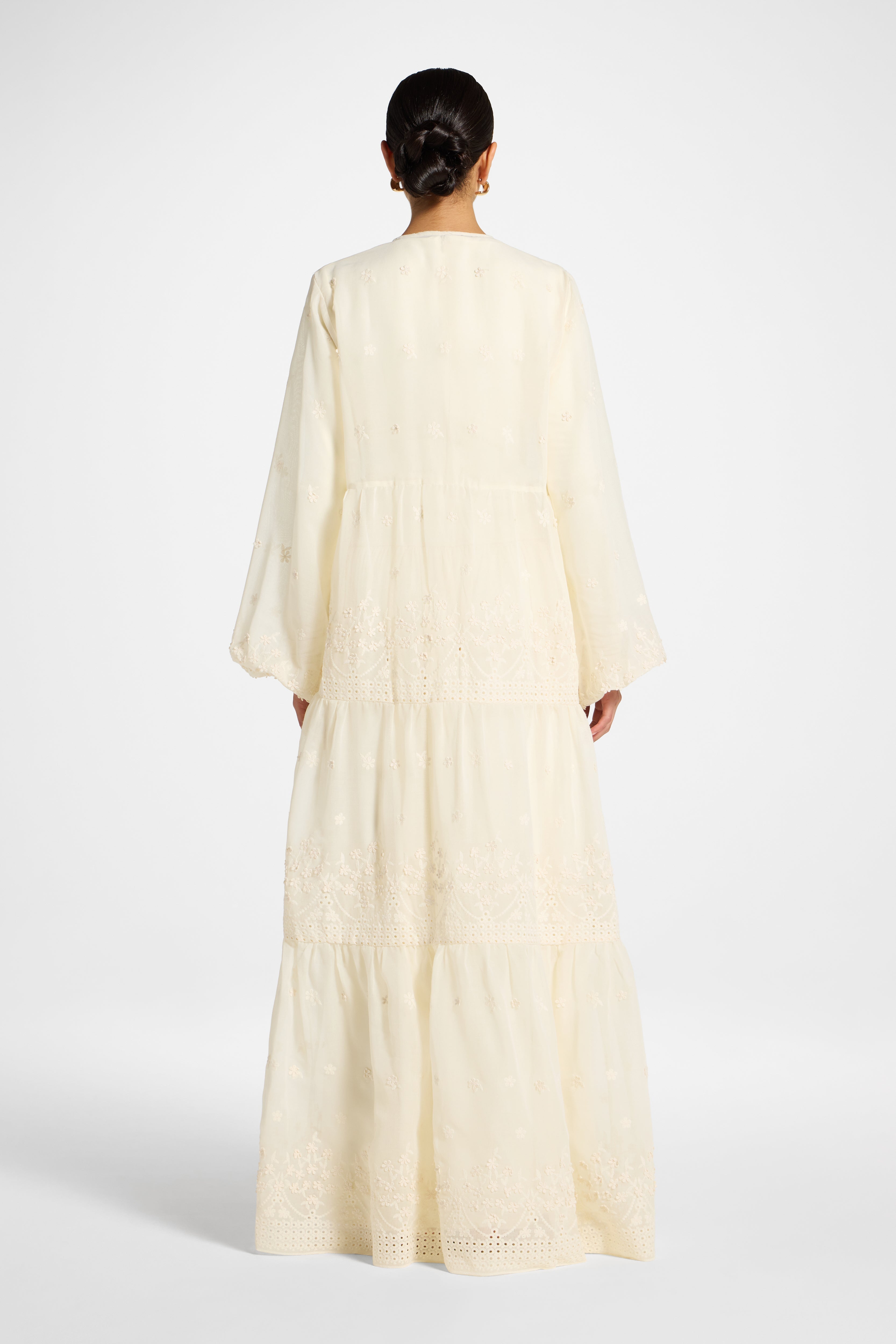 Eyelet Open Abaya Abayas Veiled