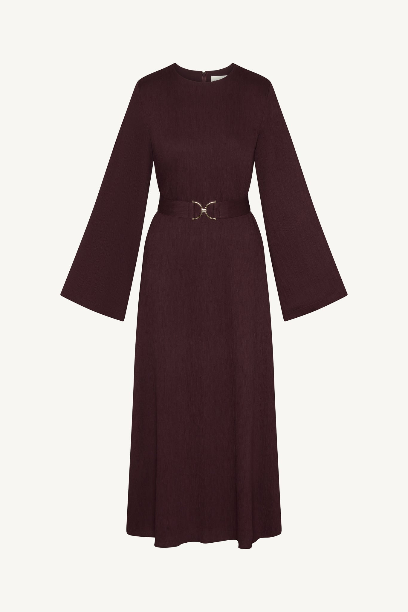 Flare Sleeve Maxi Dress - Black Currant Abayas Veiled