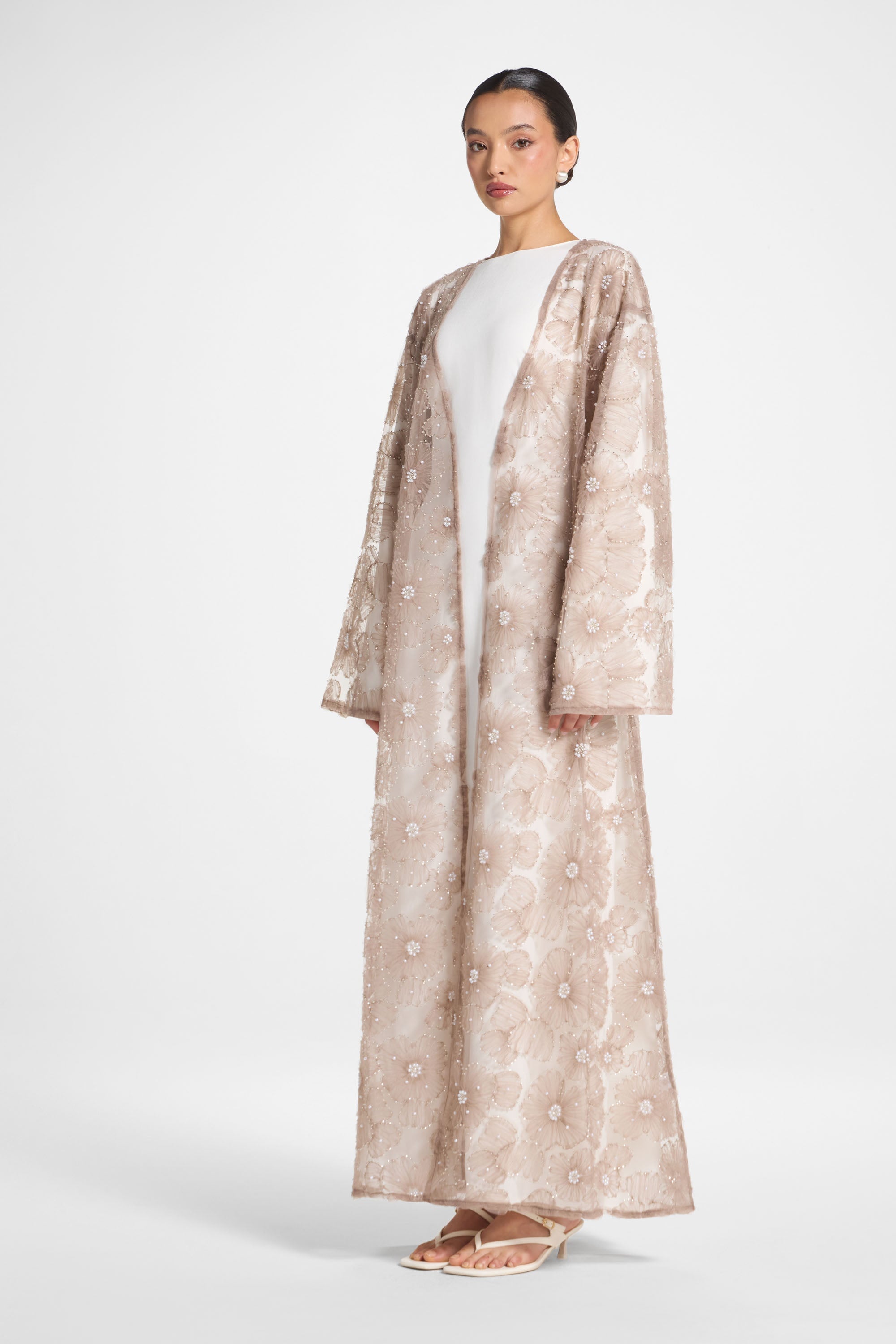 Floral Embellished Abaya - Taro Abayas Veiled