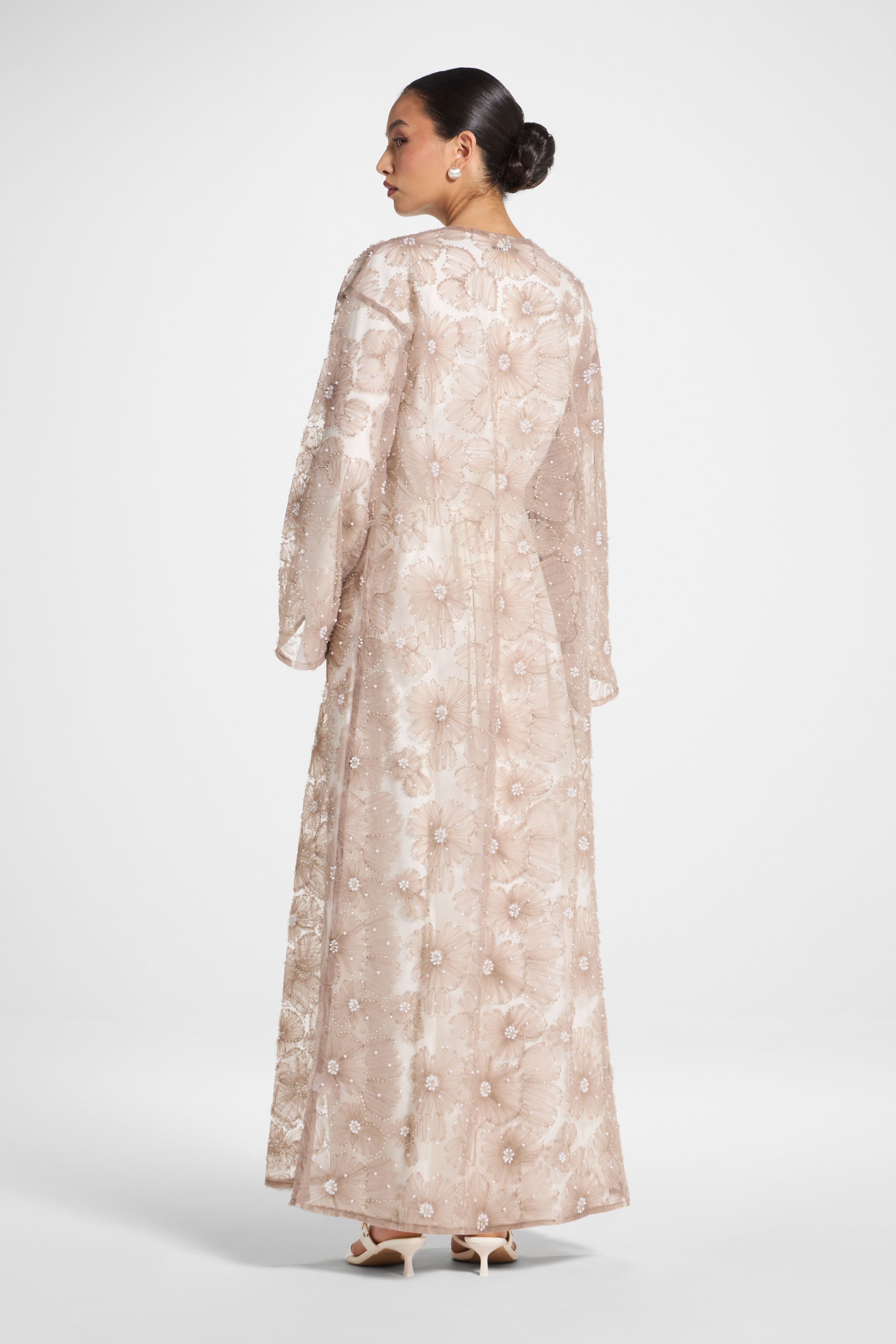 Floral Embellished Abaya - Taro Abayas Veiled
