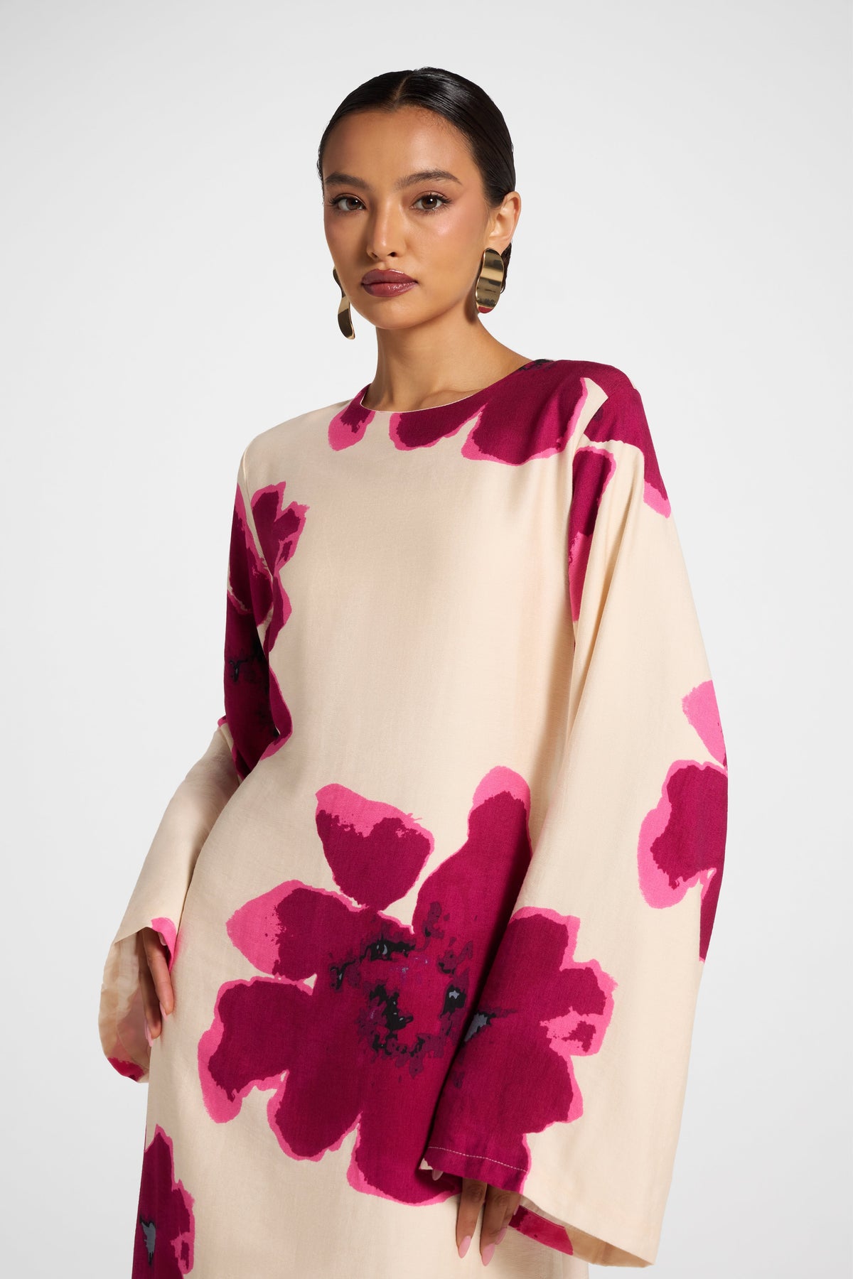 Floral Maxi Dress - Pink Dresses Veiled