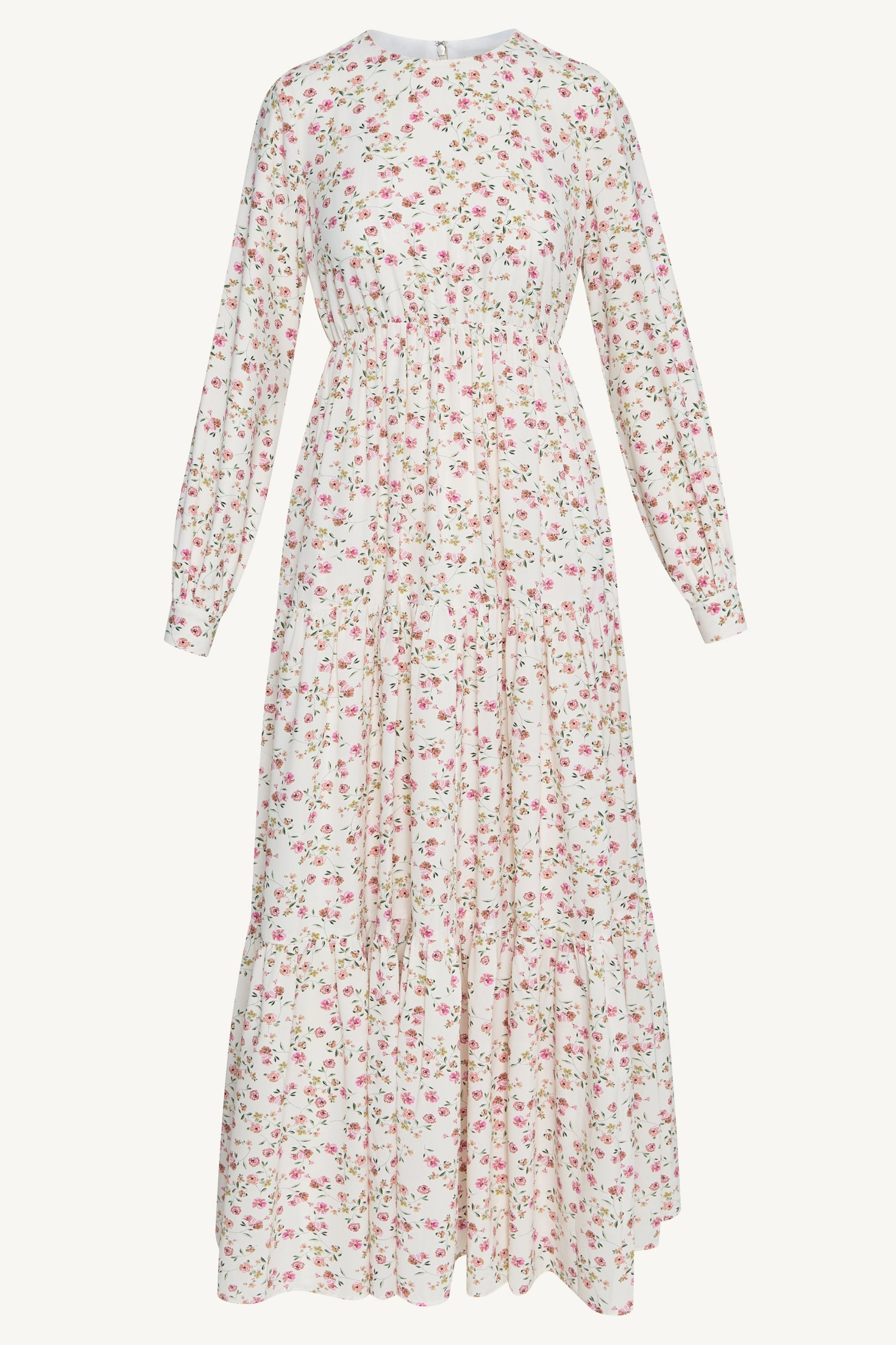 Floral Printed Tiered Maxi Dress Dresses Veiled