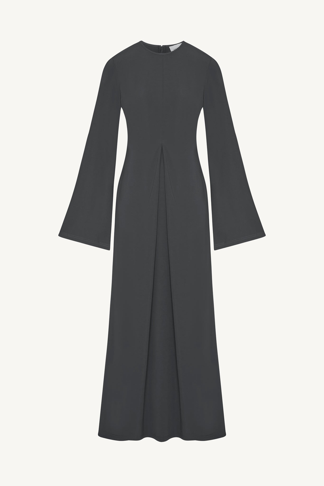 Flowy Pleat Maxi Dress - Iron Abayas Veiled