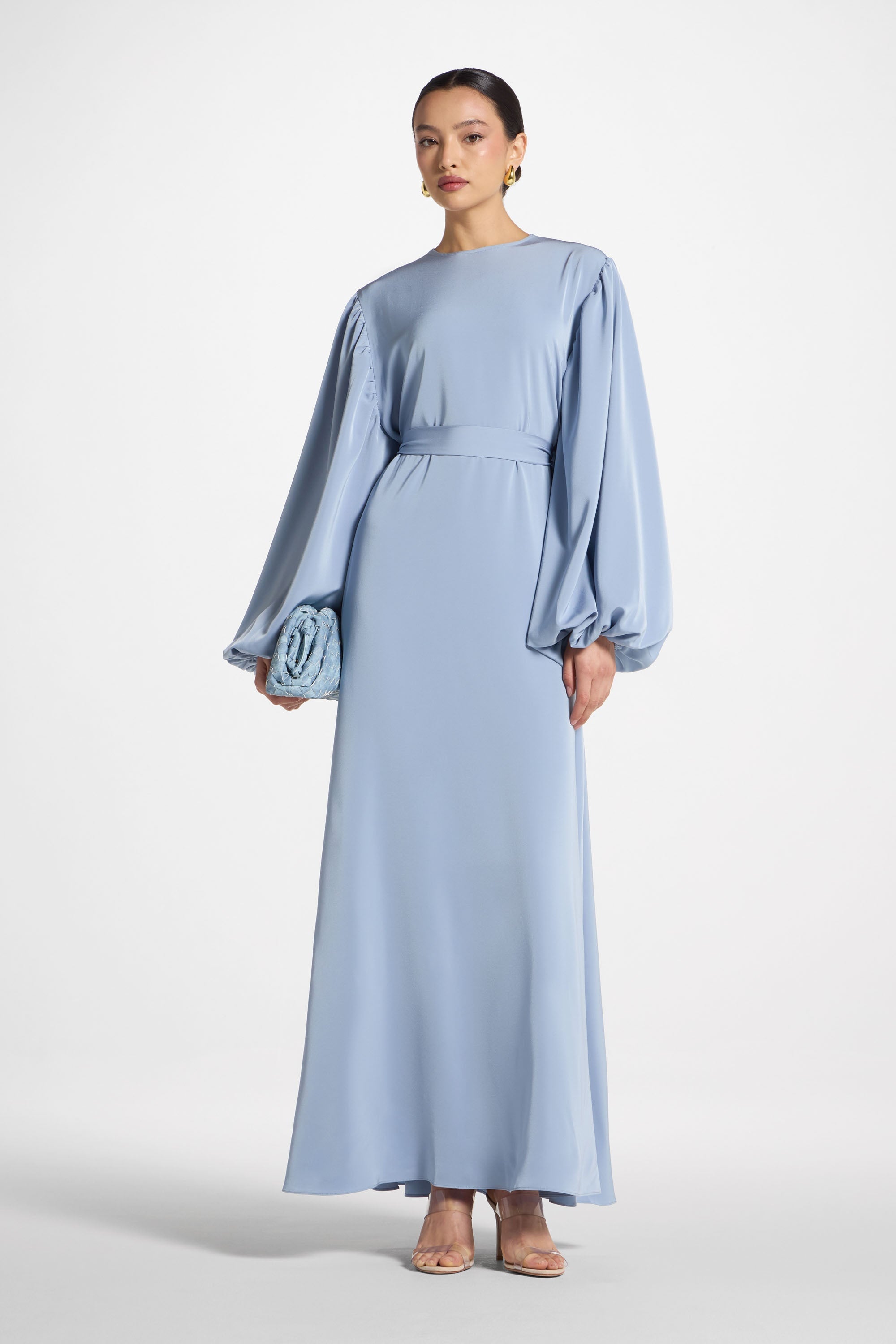 Hidaya Maxi Dress - Denim Abayas Veiled
