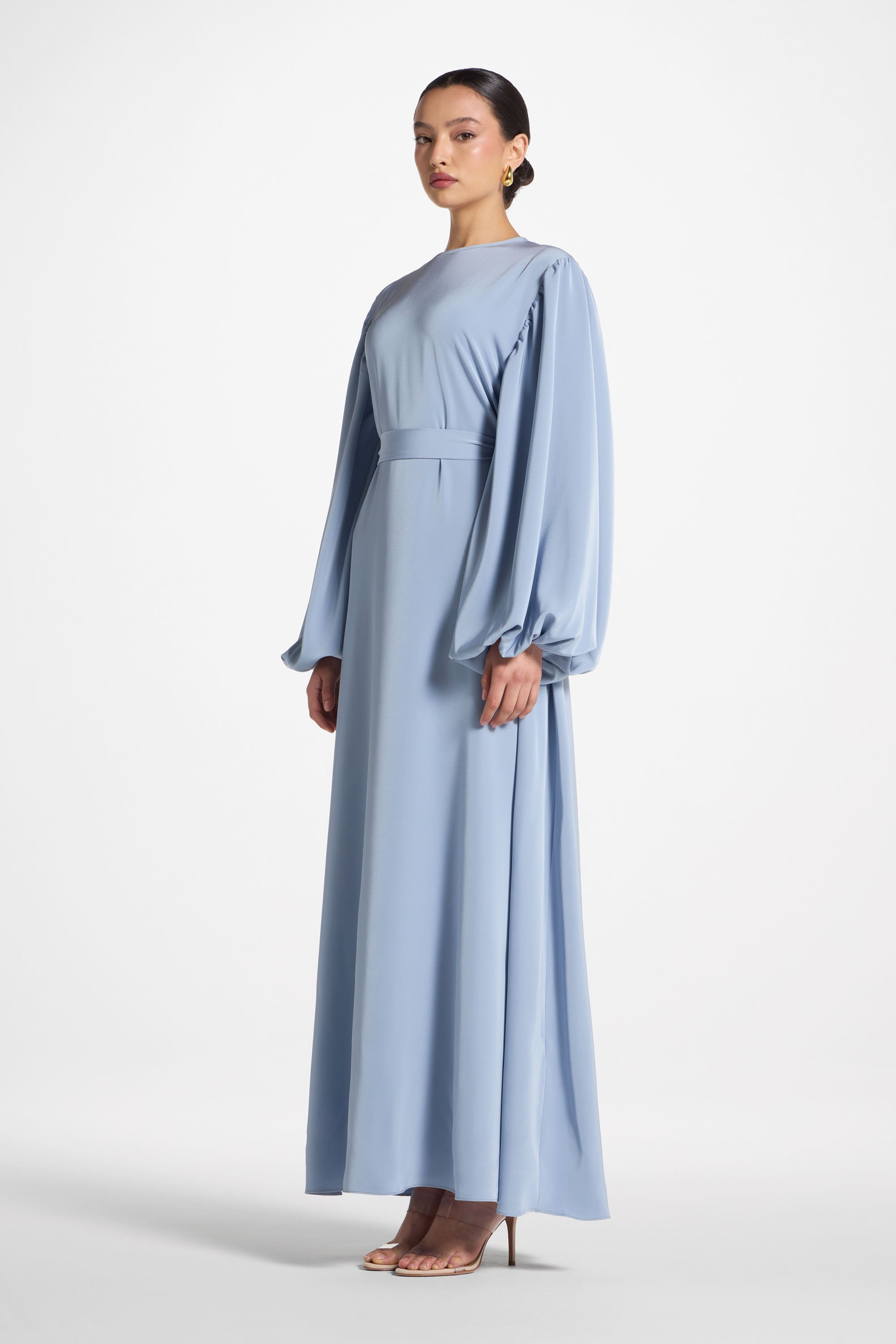 Hidaya Maxi Dress - Denim Abayas Veiled