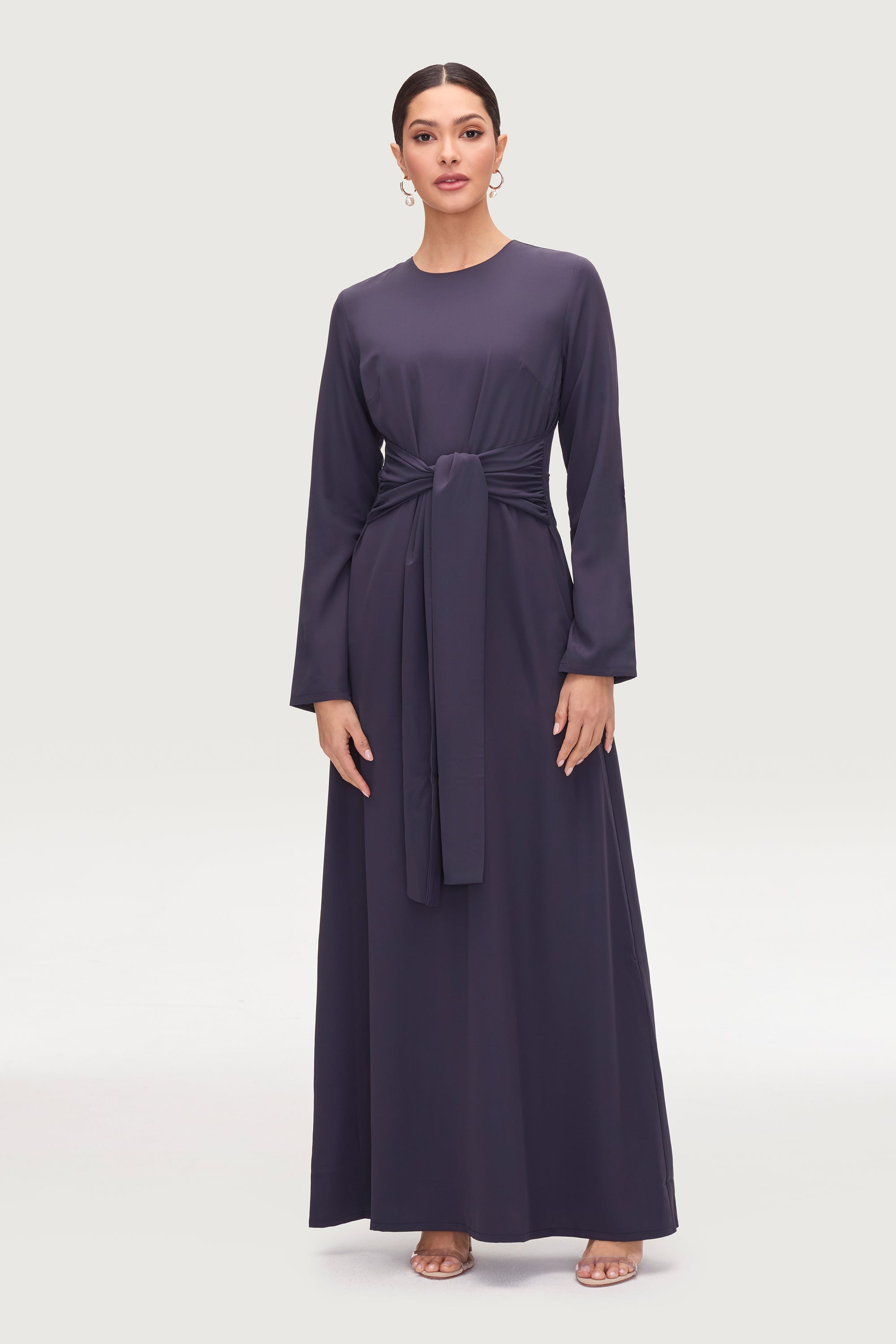 Isabella Tie Waist Maxi Dress - Night Sky Dresses Veiled Collection