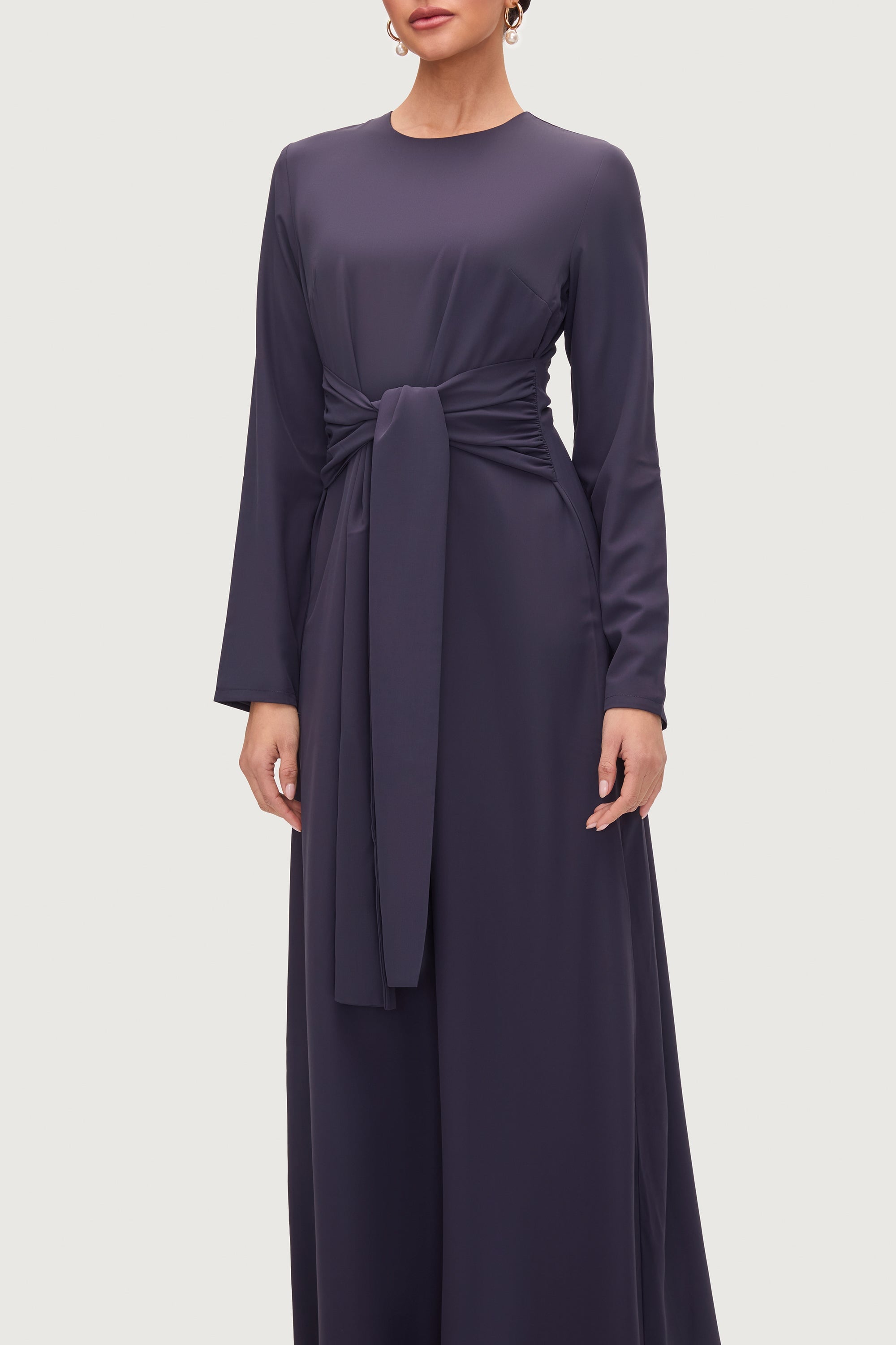 Isabella Tie Waist Maxi Dress - Night Sky Dresses Veiled Collection