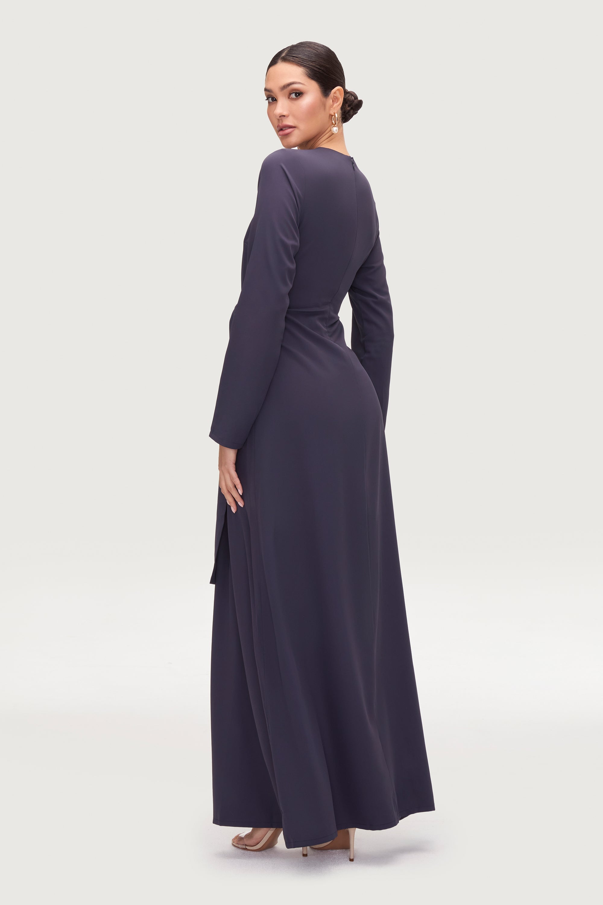 Isabella Tie Waist Maxi Dress - Night Sky Dresses Veiled Collection