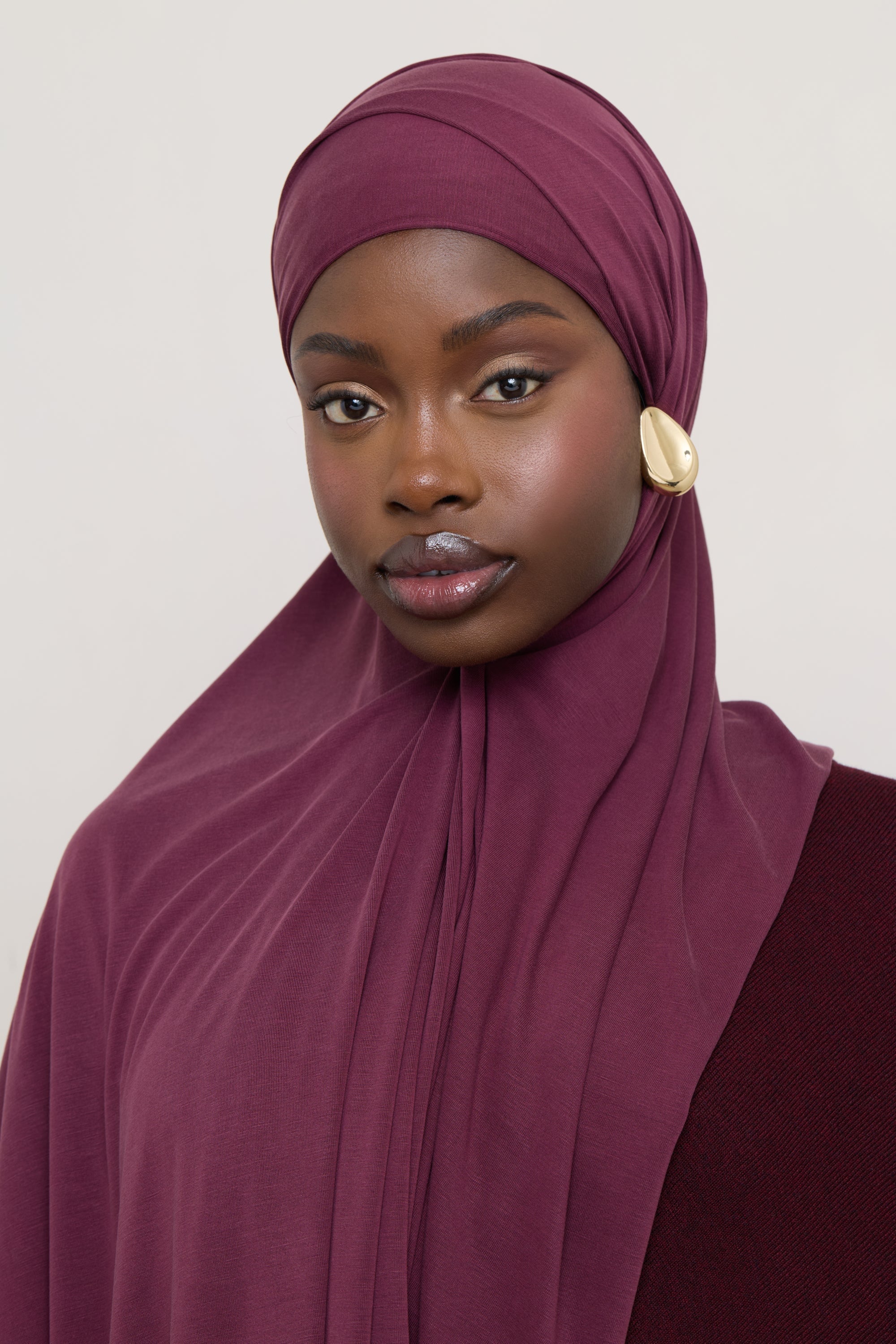 Jersey Hijab - Fig Hijabs Veiled