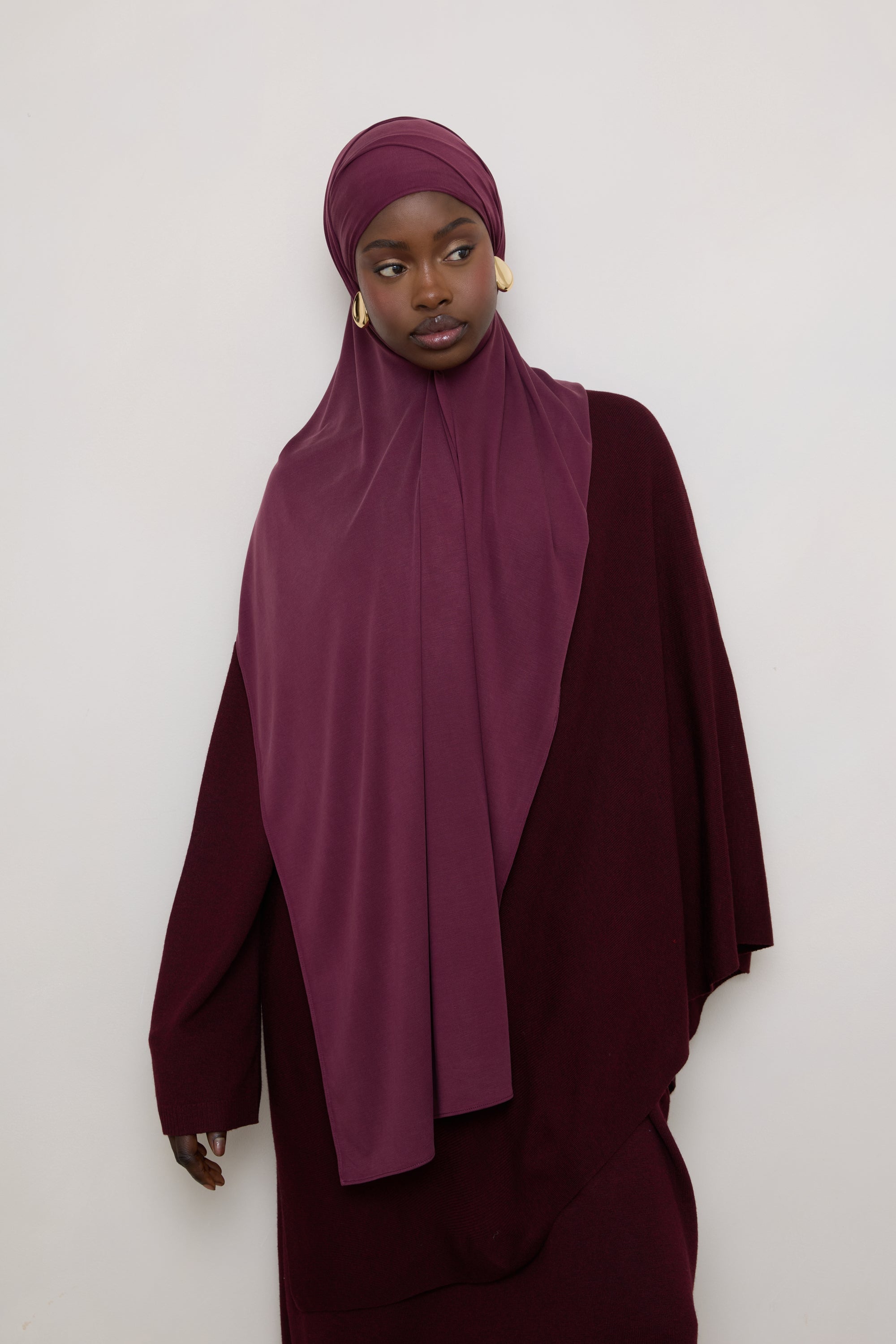 Jersey Hijab - Fig Hijabs Veiled