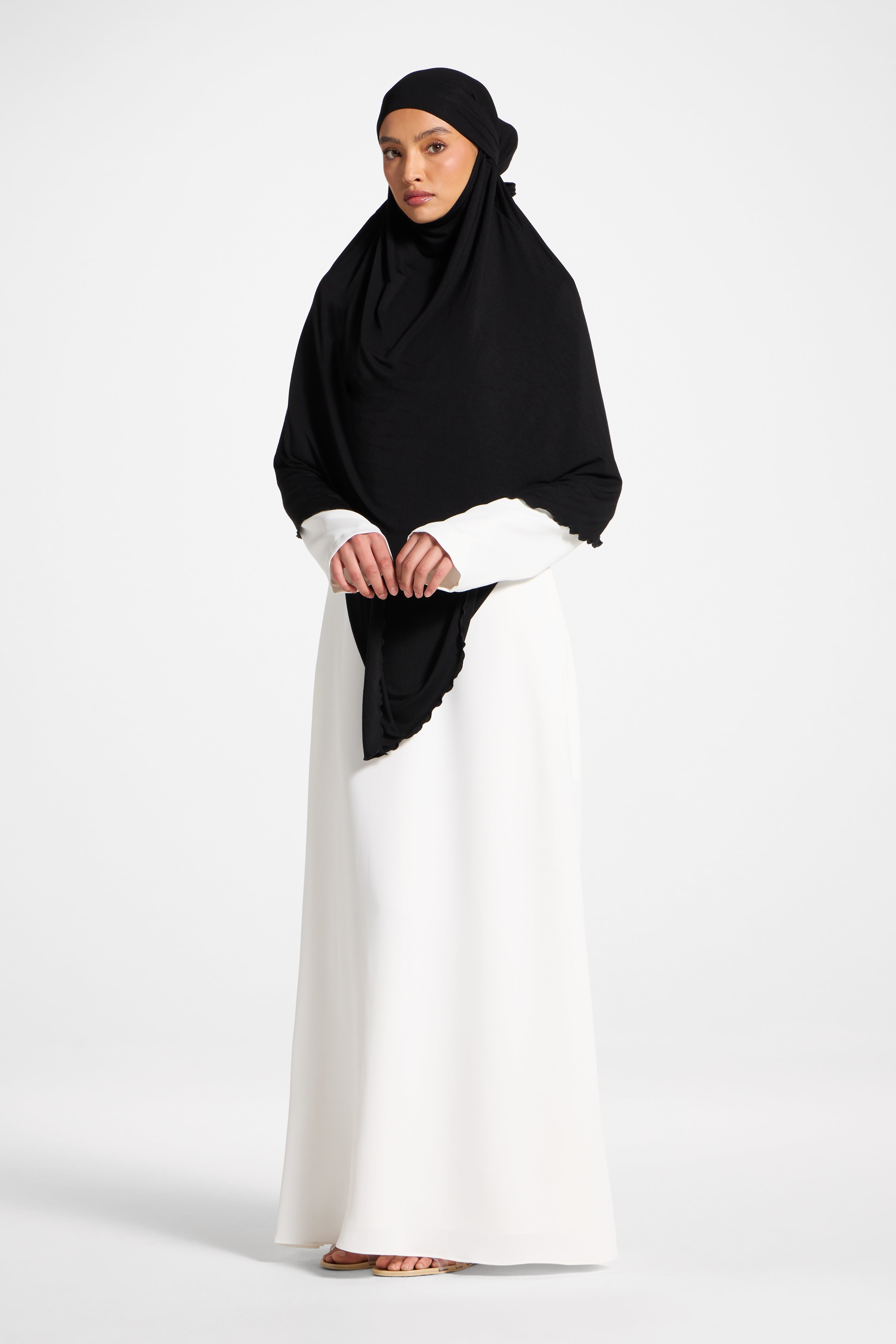 Jersey Khimar - Black Hijabs Veiled